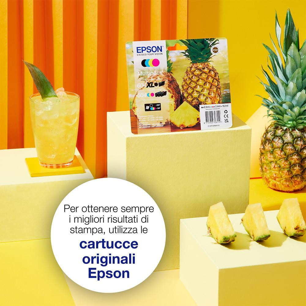 Epson 604XL Serie Ananas Multipack 4 Cartucce Ink Jet Nero-Ciano-Magenta-Giallo - immagine 2
