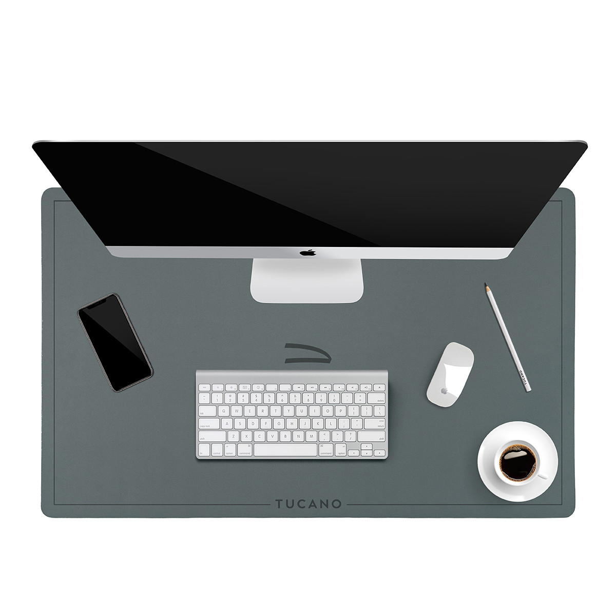 Tucano MADPDG Tappetino per Scrivania Neoprene Grigio Siderale - immagine 4
