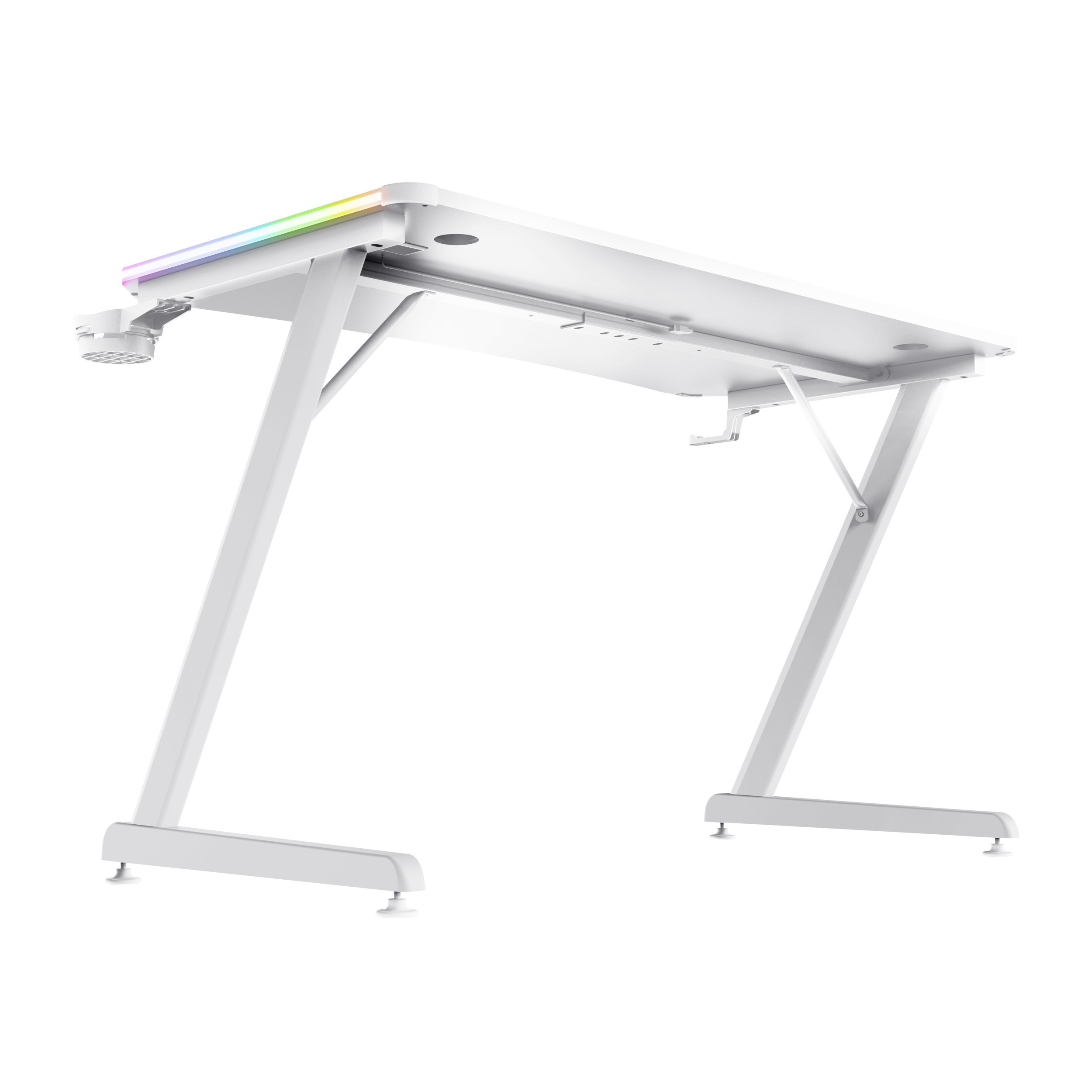 Trust GXT709W Luminus White Scrivania da Gaming con Illuminazione RGB - immagine 5