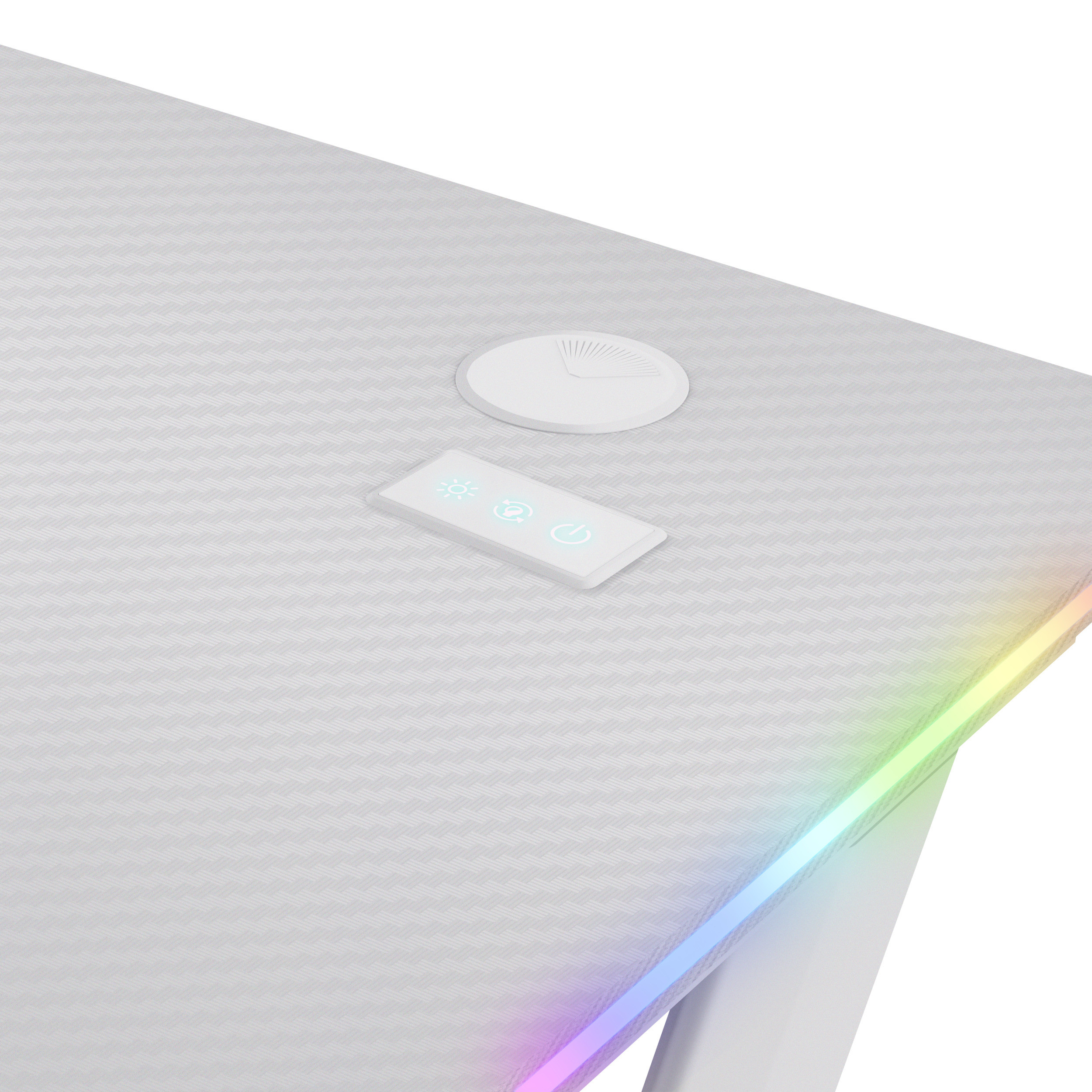 Trust GXT709W Luminus White Scrivania da Gaming con Illuminazione RGB - immagine 6