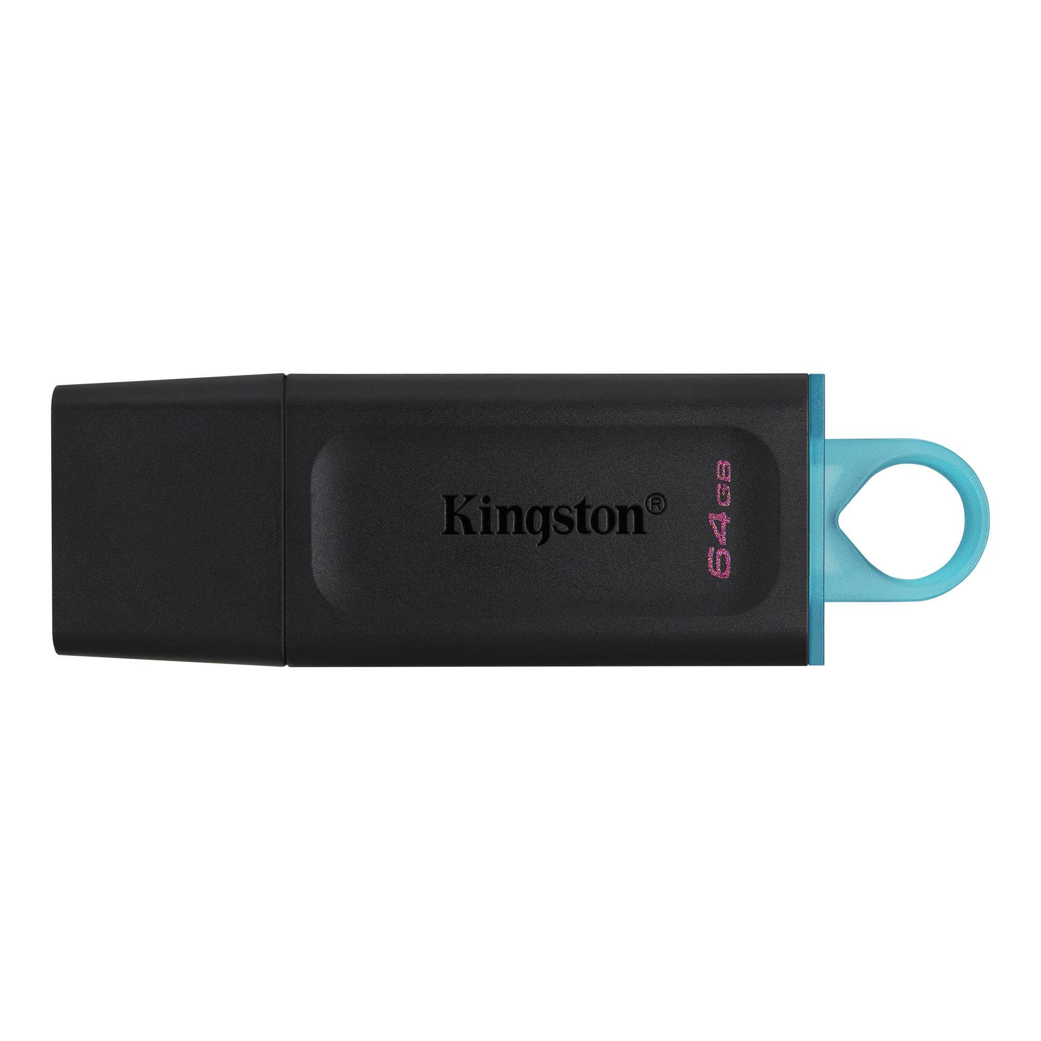Kingston DataTraveler Exodia Pen Drive Black-Teal DTX64GB USB3.2 - immagine 2