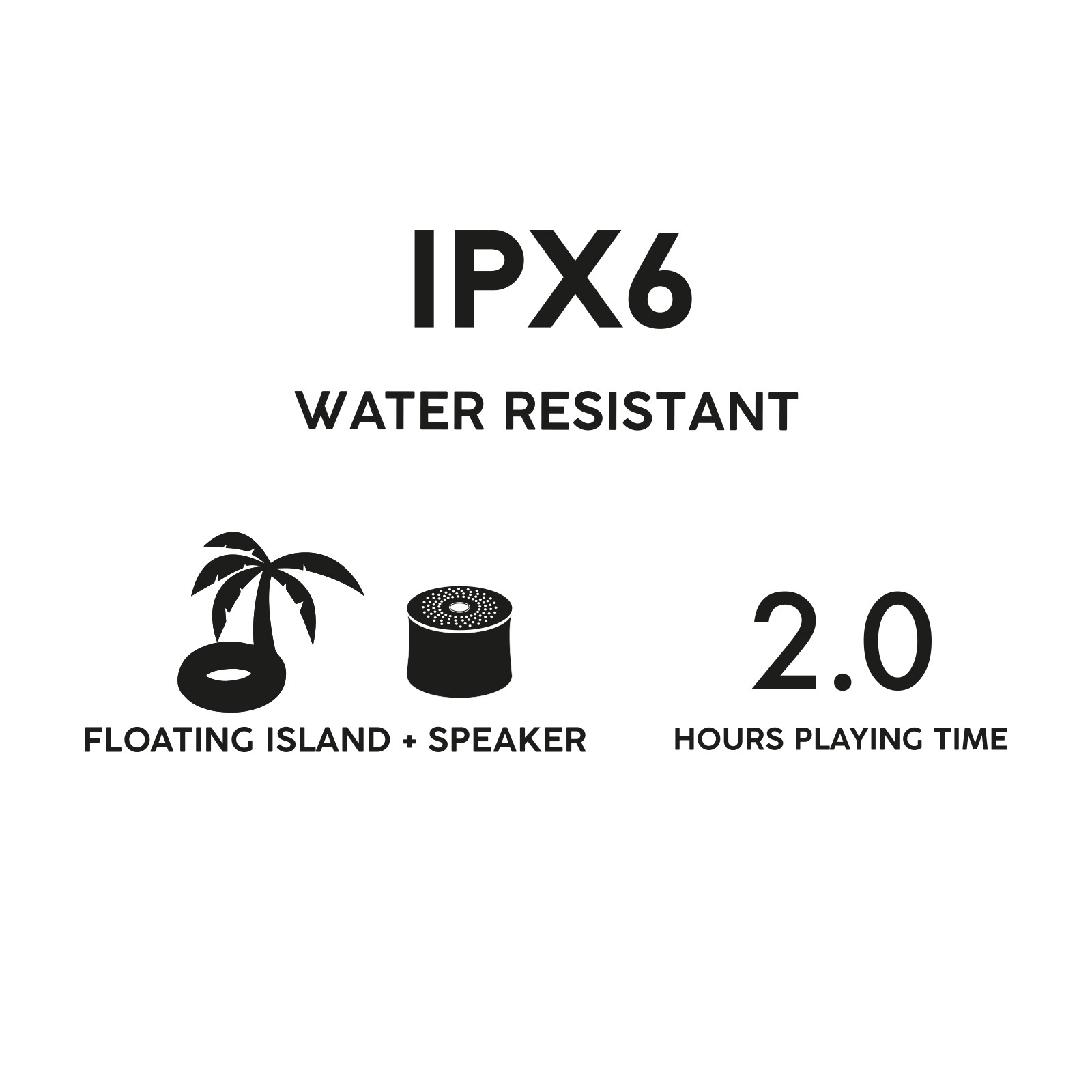 SBS TESPEAKFLOATISLA Island Speaker Wireless 3 Watt IPX6 con Gonfiabile - immagine 3