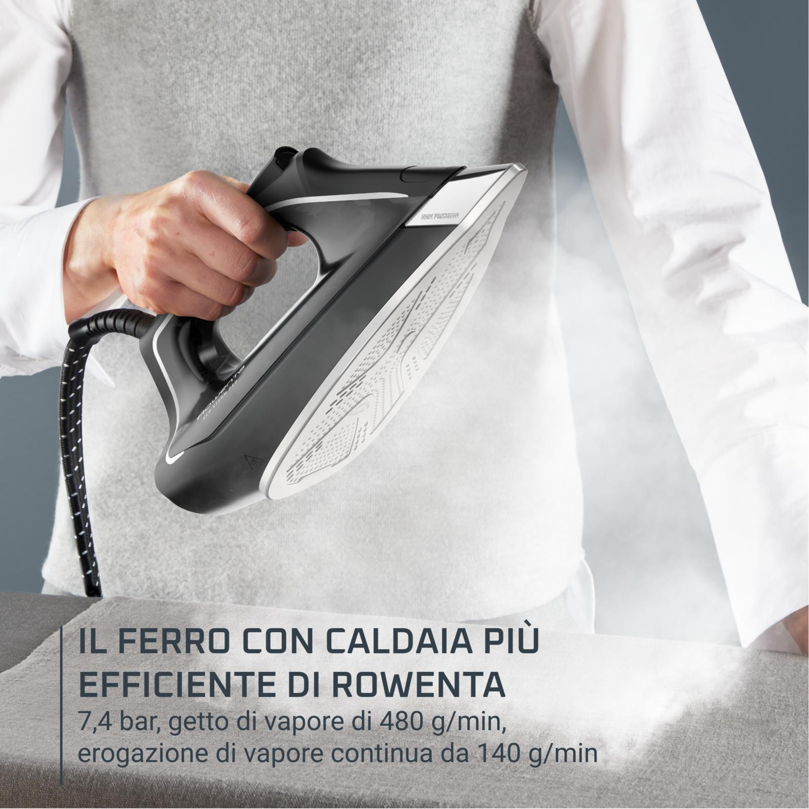 Rowenta Eco Steam Pro Ferro da Stiro a Carica Continua 2800W 1.1LT - immagine 2