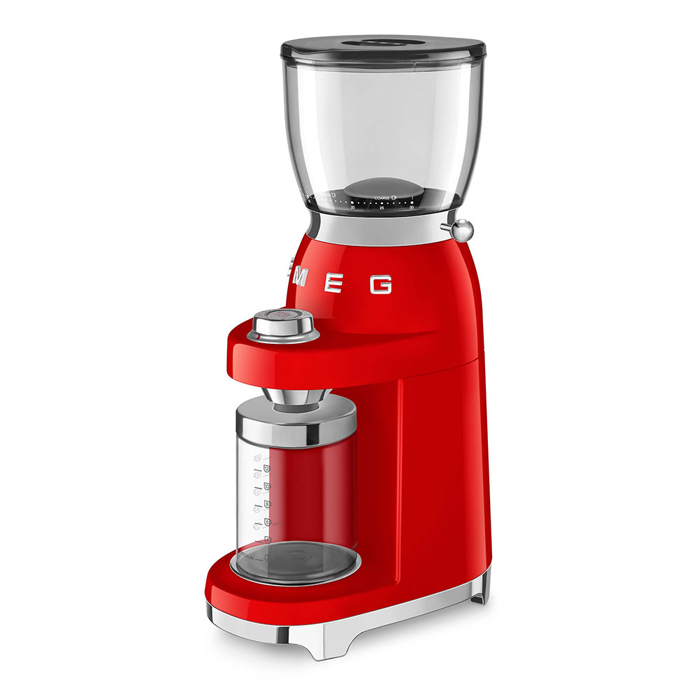 Smeg CGF11RDEU Macinacaffe Elettrico 150W Contenitore Chicchi da 350GR Rosso - immagine 2