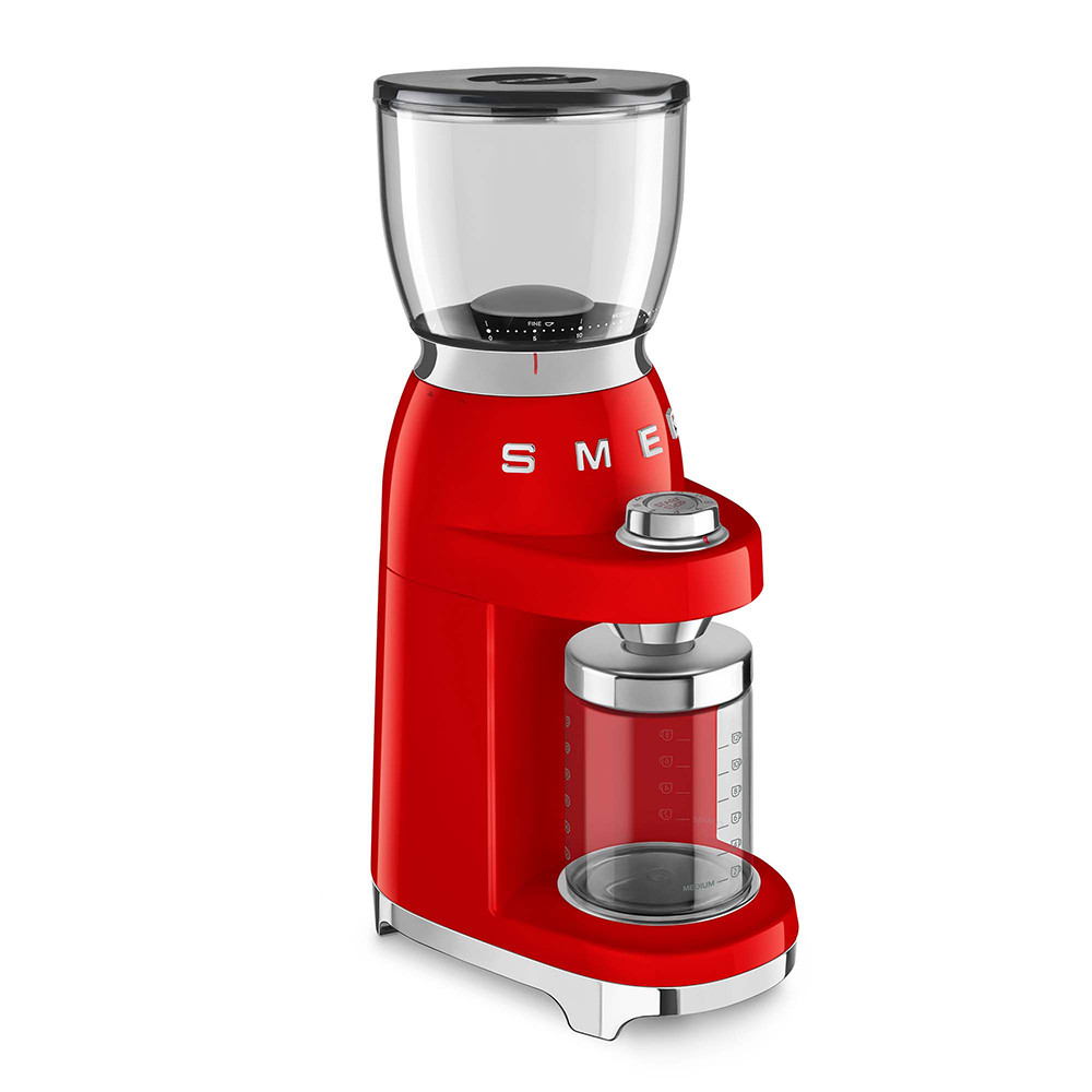 Smeg CGF11RDEU Macinacaffe Elettrico 150W Contenitore Chicchi da 350GR Rosso - immagine 3