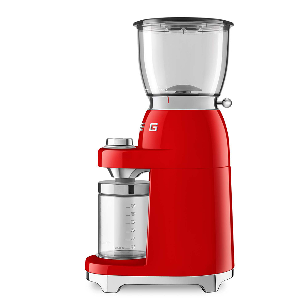 Smeg CGF11RDEU Macinacaffe Elettrico 150W Contenitore Chicchi da 350GR Rosso - immagine 4