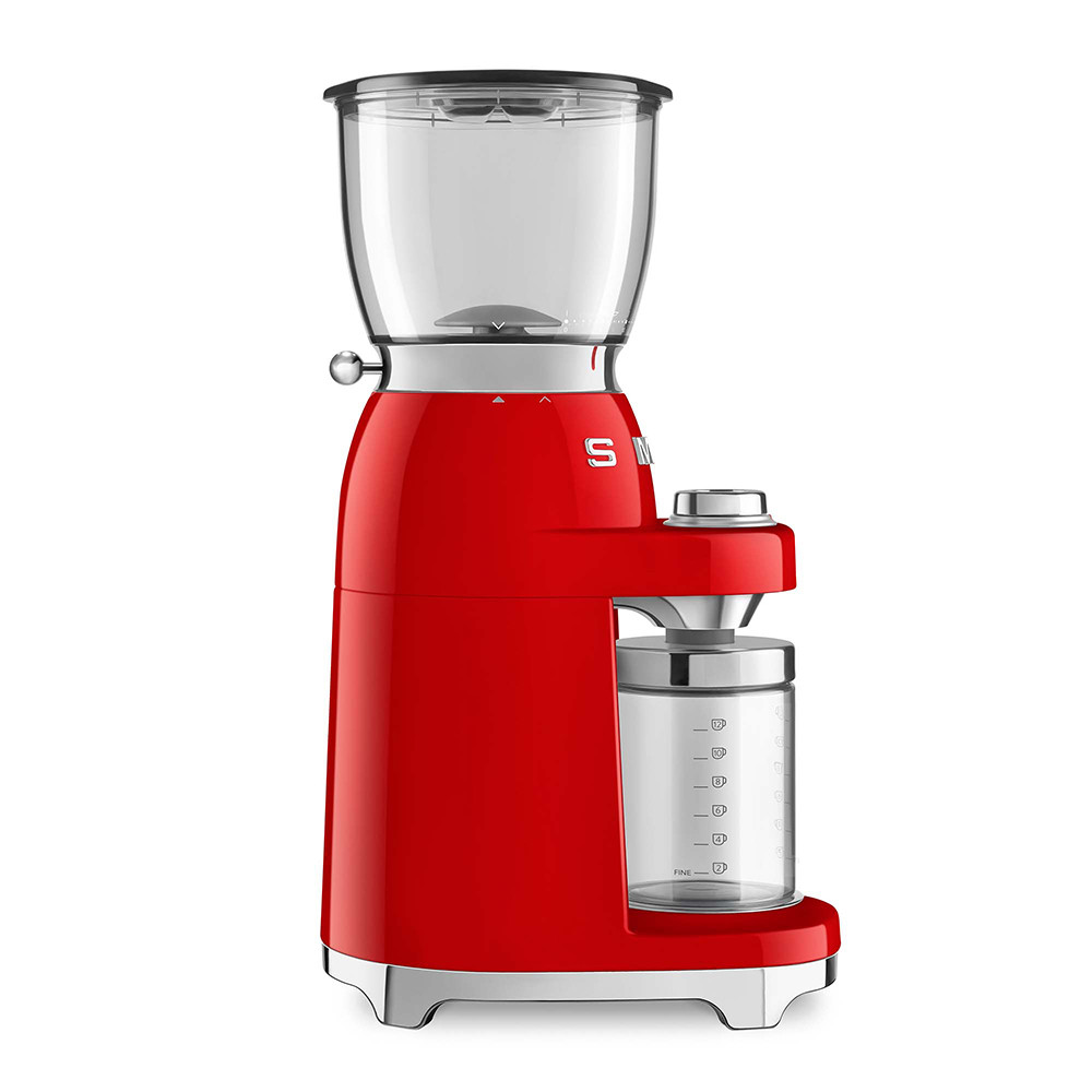 Smeg CGF11RDEU Macinacaffe Elettrico 150W Contenitore Chicchi da 350GR Rosso - immagine 5