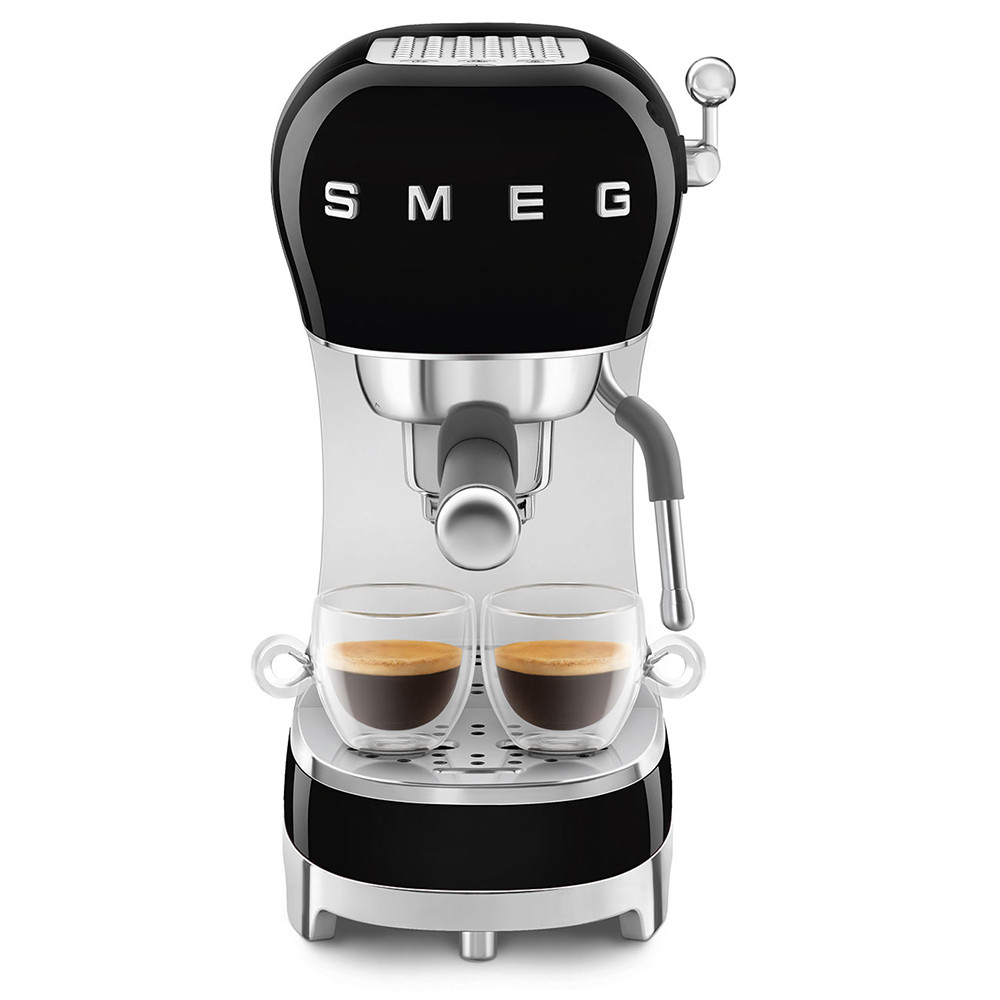 Smeg ECF02BLEU Black Macchina Caffe Espresso in Polvere Manuale 1350W Anni 50 - immagine 5