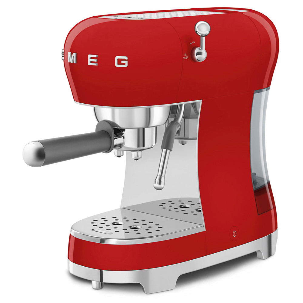 Smeg ECF02RDEU Rosso Macchina Caffe Espresso in Polvere Manuale 1350W Anni 50 - immagine 2