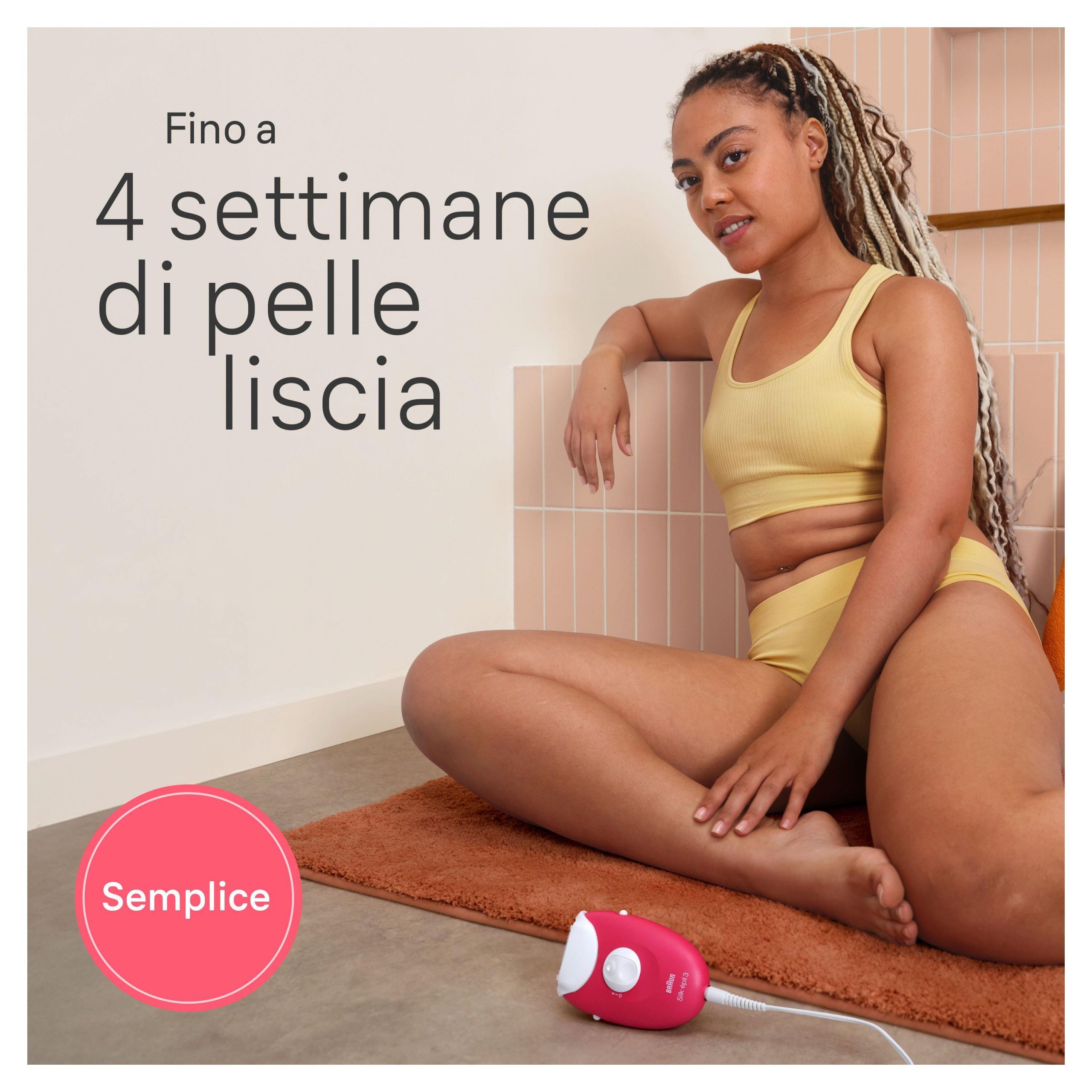 Braun Silk epil 3 SE3000 Bianco Viola Epilatore a Filo 2 Velocita - immagine 6