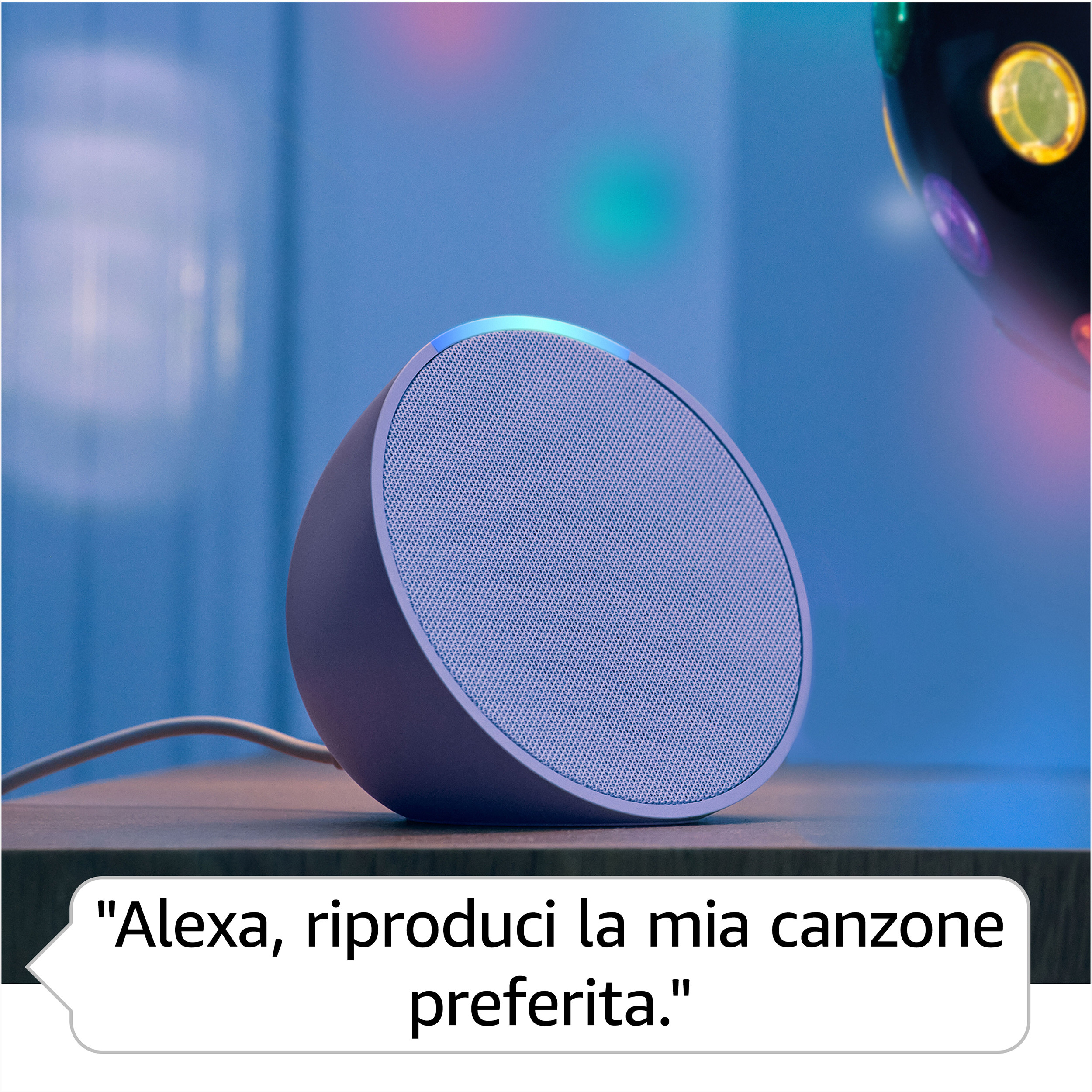 Echo Pop Black Altoparlante Smart con Alexa Wi-Fi Bluetooth - immagine 3
