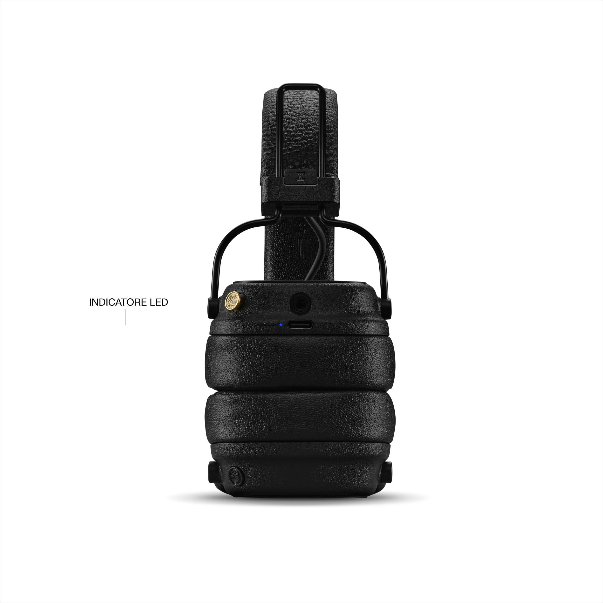 Marshall Major V Black Cuffie Wireless Bluetooth - immagine 4