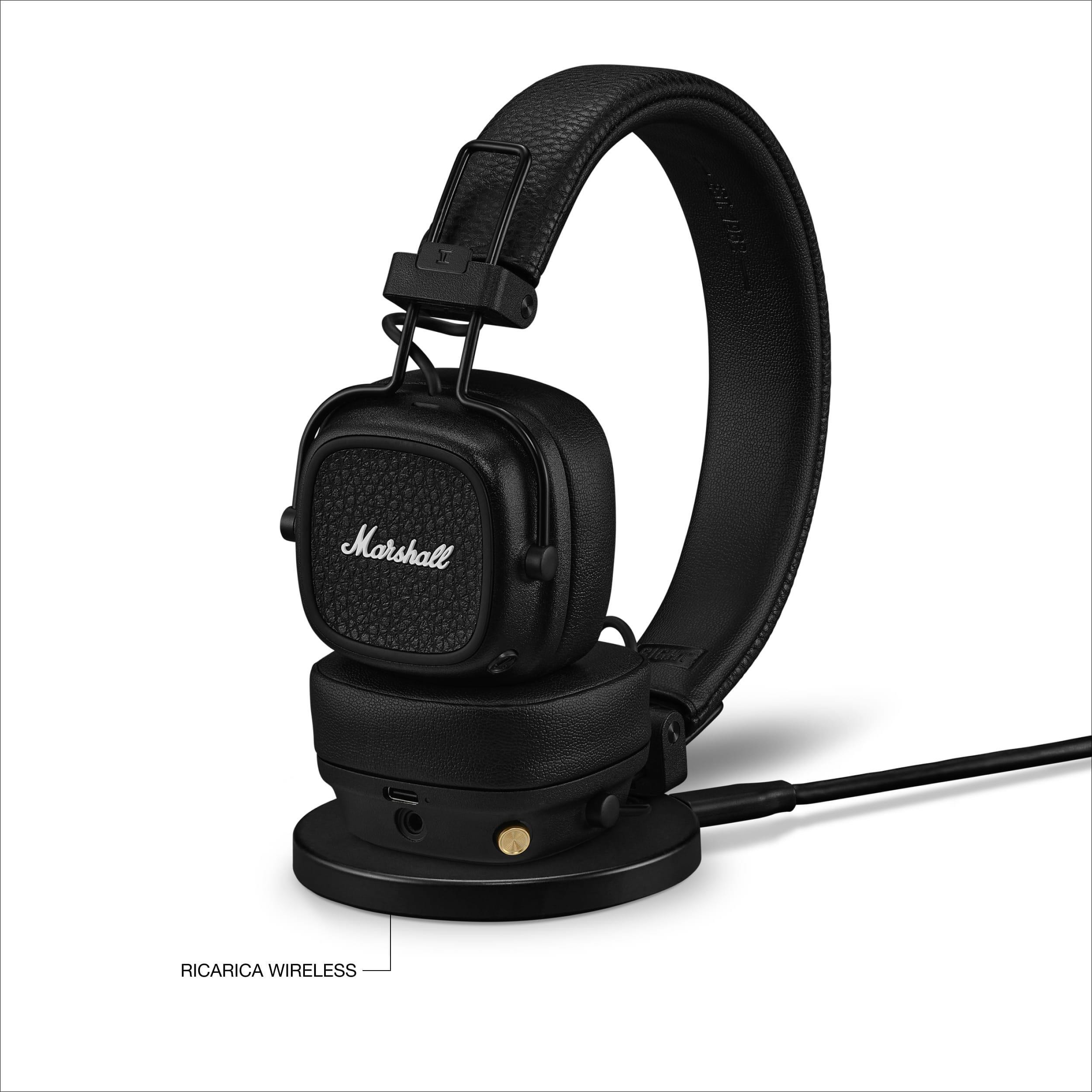 Marshall Major V Black Cuffie Wireless Bluetooth - immagine 3