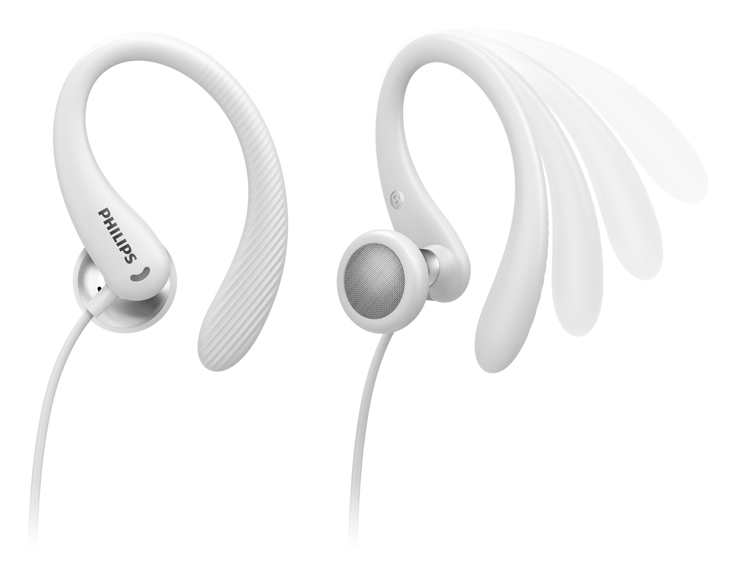 Philips TAA1105WT White Cuffia Auricolare Sportivi con Aggancio e Microfono - immagine 2