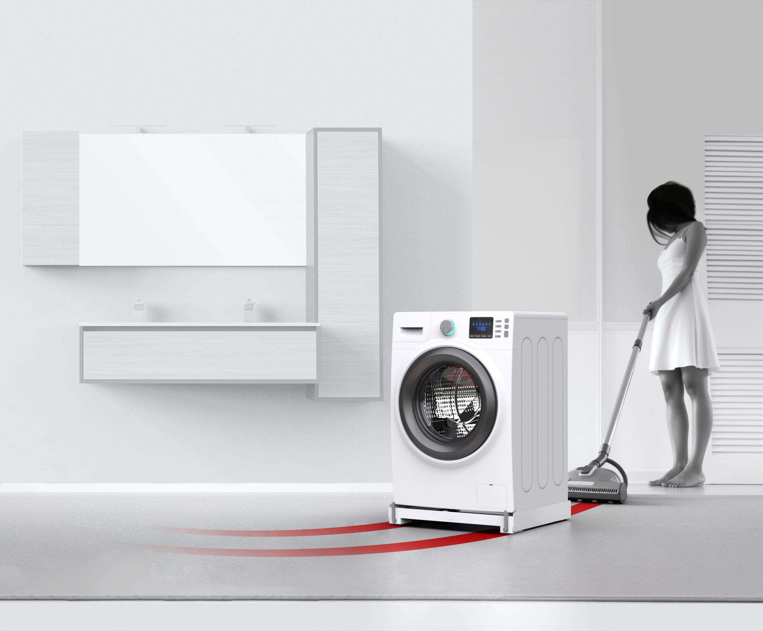 Meliconi Base Wash Pro con Ruote per Lavatrici e Asciugatrici - immagine 6