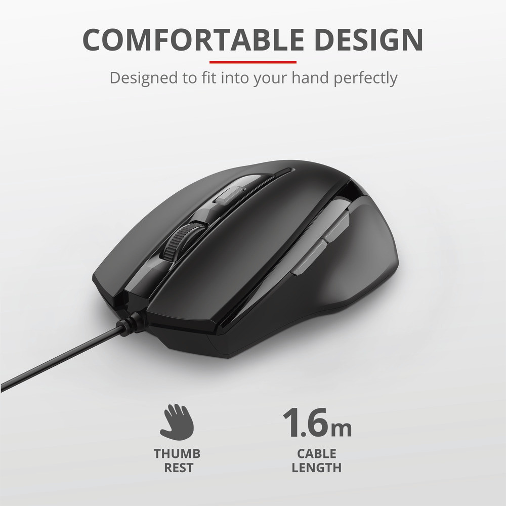 Trust Voca Mouse con Filo Comfort - immagine 6