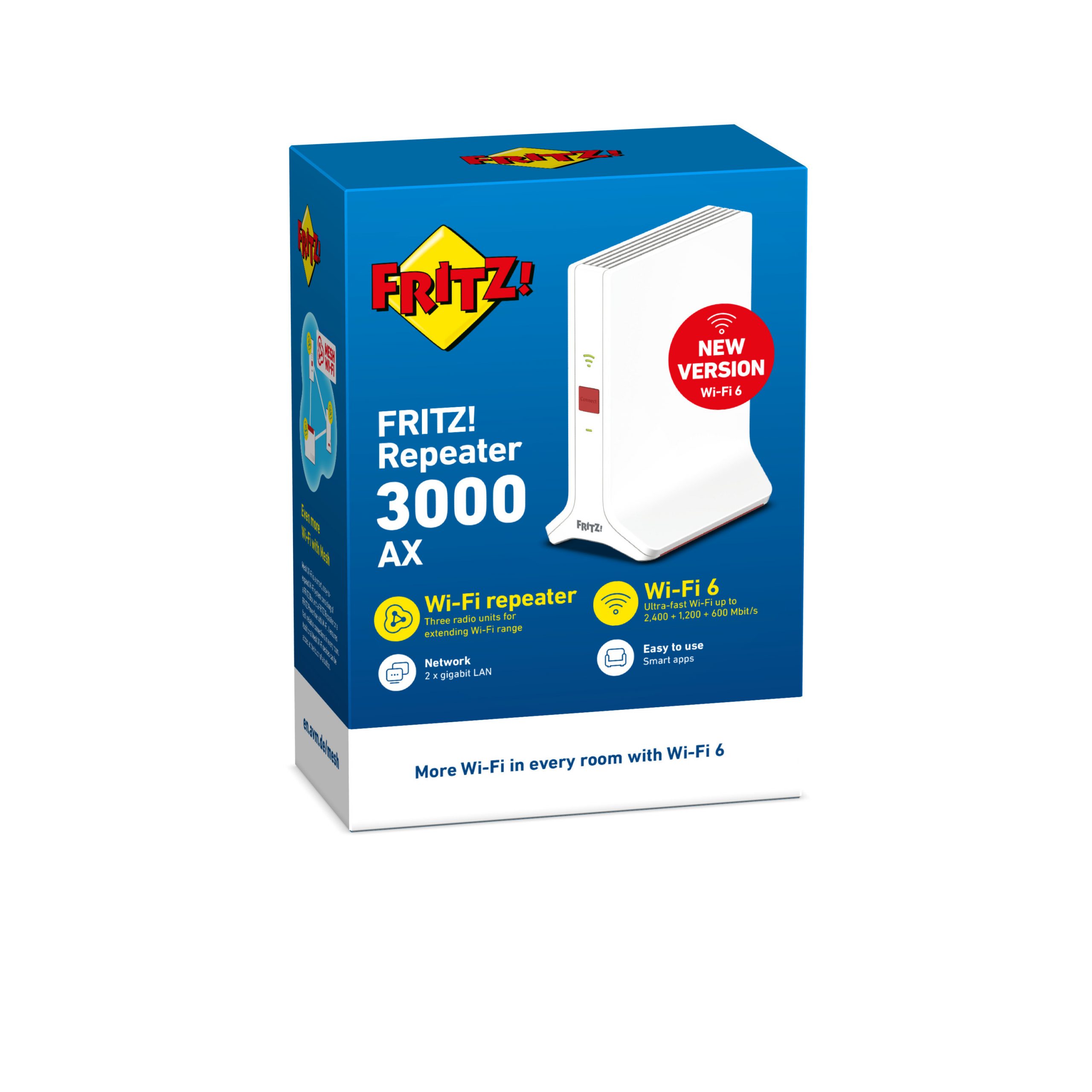 Fritz Repeater 3000 AX Wi-Fi Gigabit Range Extender - immagine 5