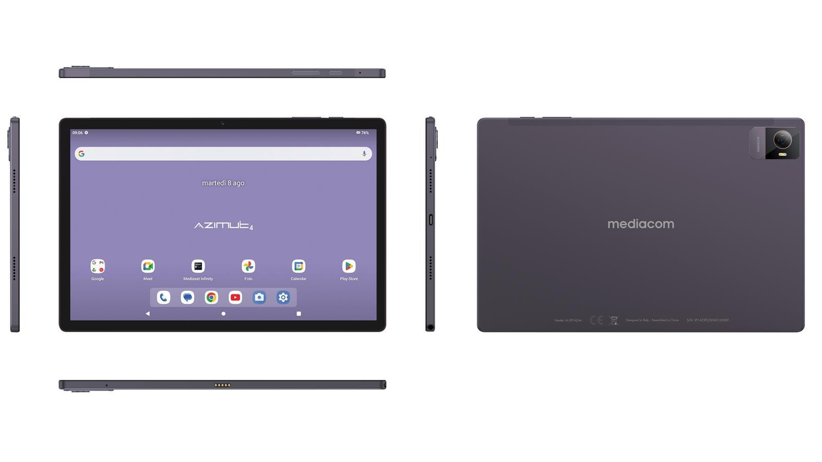 Mediacom MSP1AZ48 Azimut Tablet 10.5 Pollici 8GB 128GB 4G-LTE - immagine 2