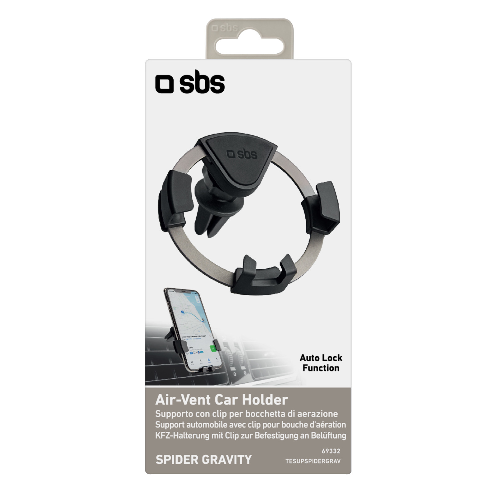 SBS TESUPSPIDERGRAV Supporto Auto per Bocchetta - immagine 6