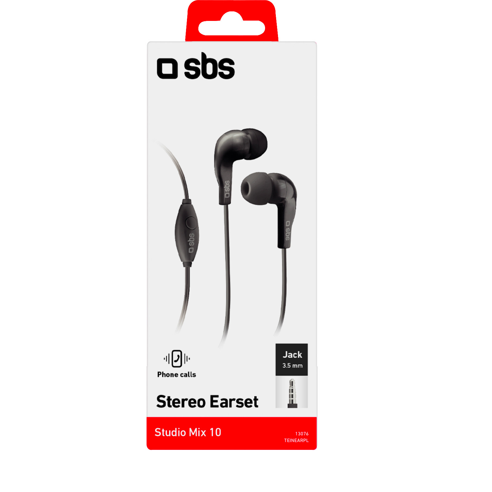 SBS TEINEARKL Auricolare Nero Blister - immagine 3