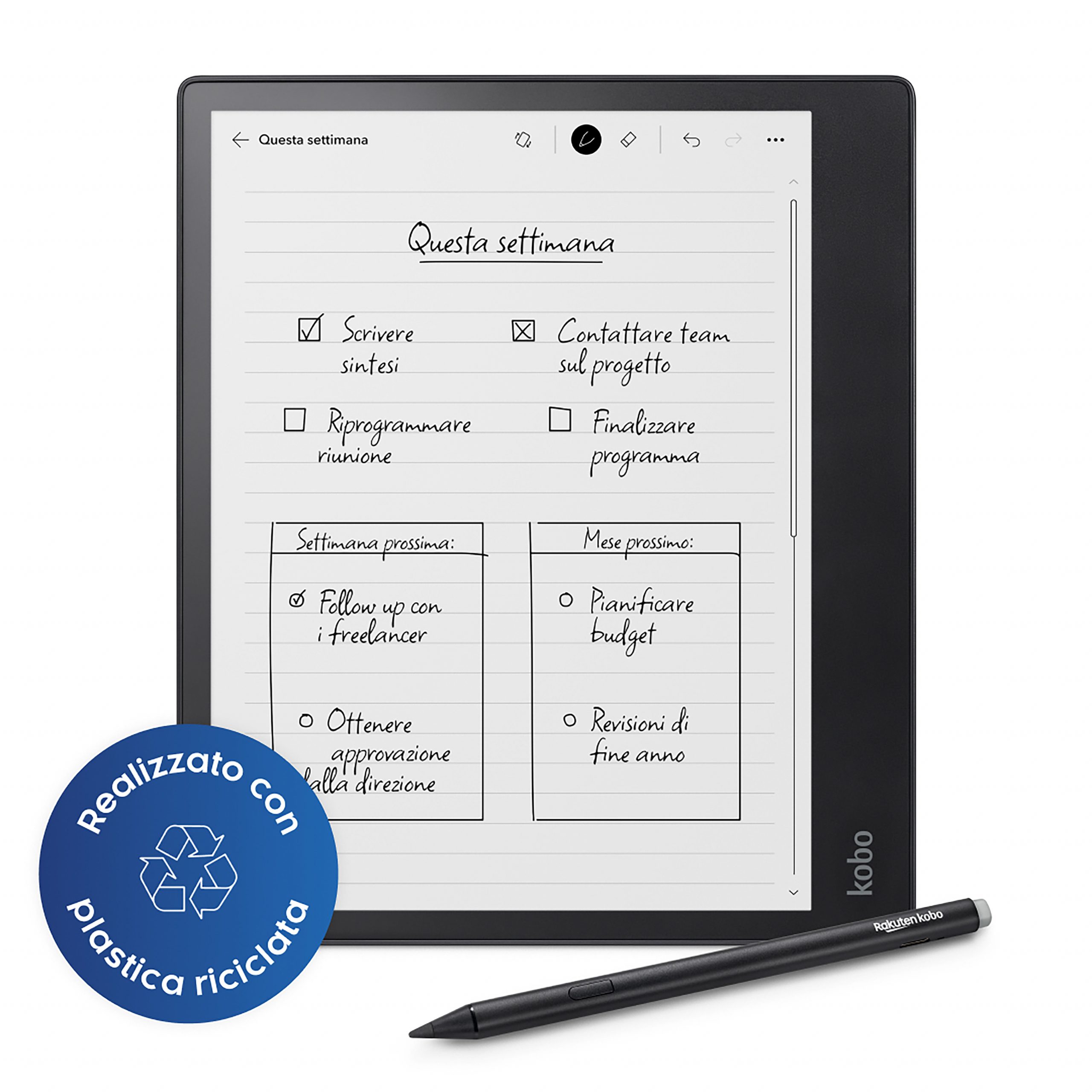Kobo Elipsa 2E Ebook 10.3 Pollici Touch Wi-Fi con Pennino Stylus 2 - immagine 4