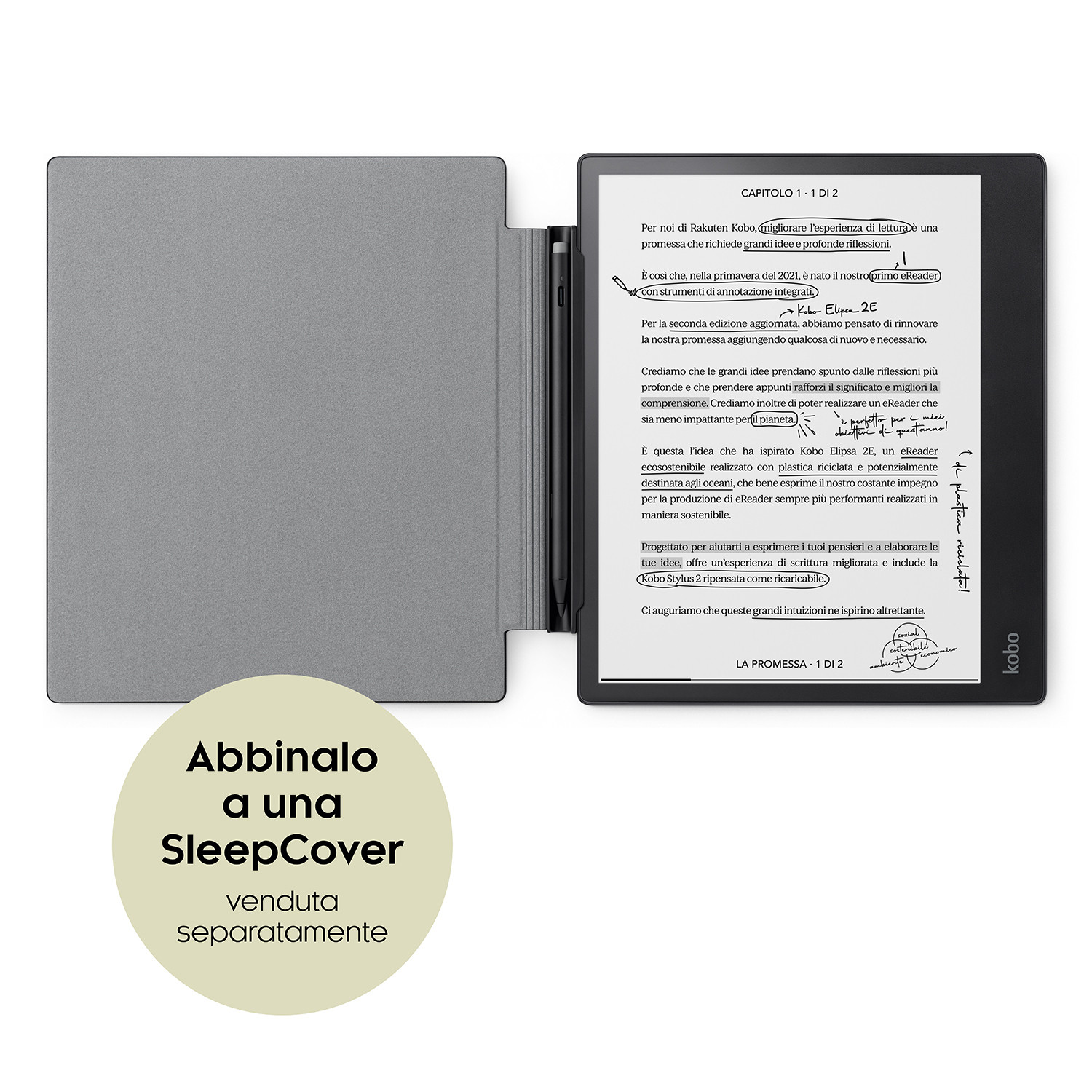 Kobo Elipsa 2E Ebook 10.3 Pollici Touch Wi-Fi con Pennino Stylus 2 - immagine 6