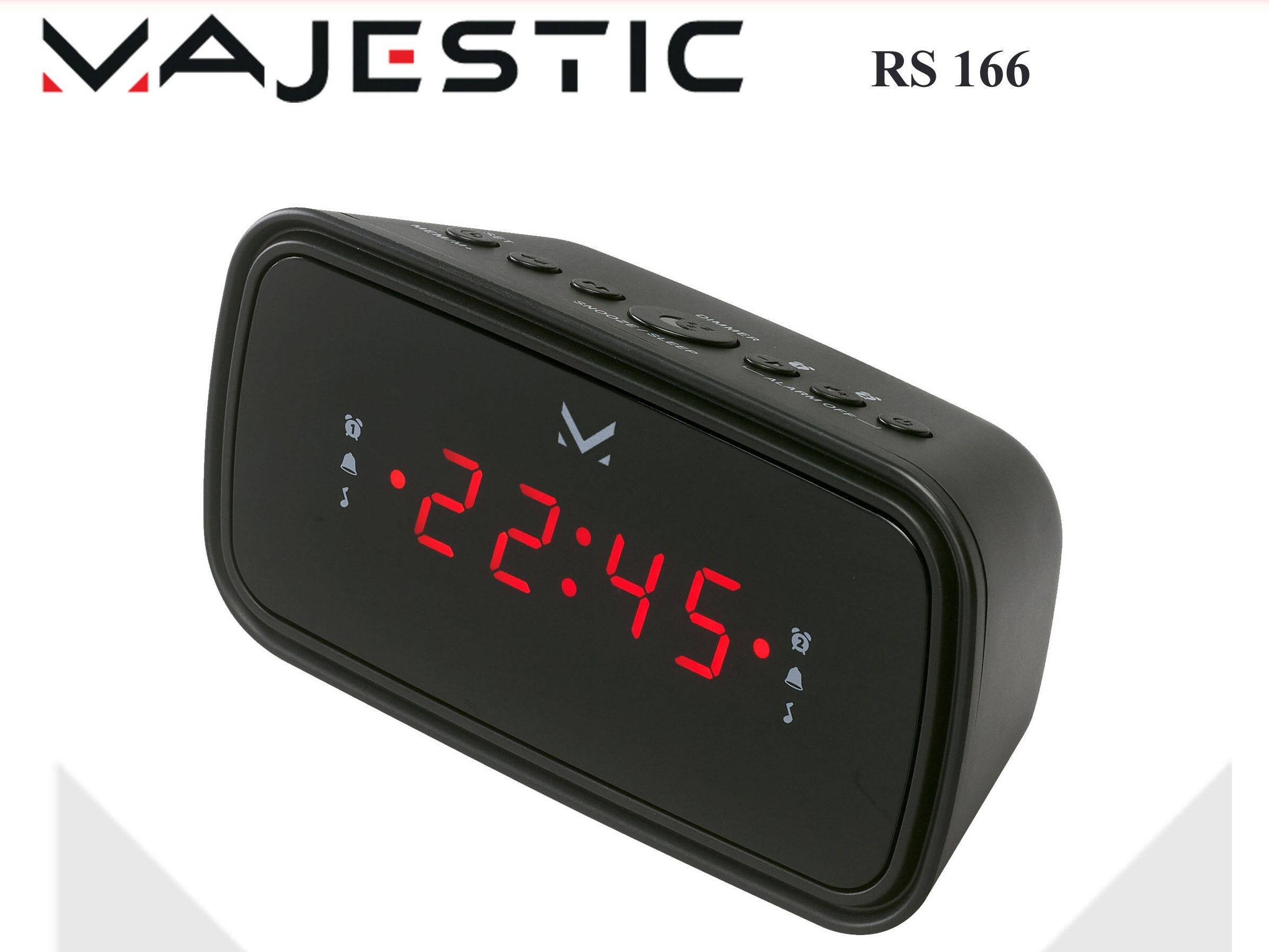 Majestic RS166 Nero Radiosveglia Digitale FM - immagine 6
