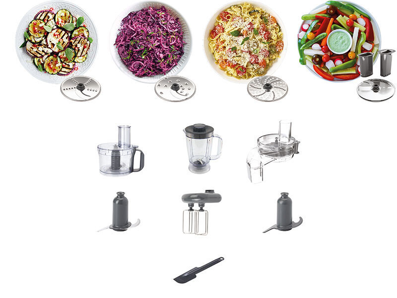 Kenwood FDM304SS Multipro Compact Robot Cucina 800W 2 Velocita Pulse 2.1L - immagine 2