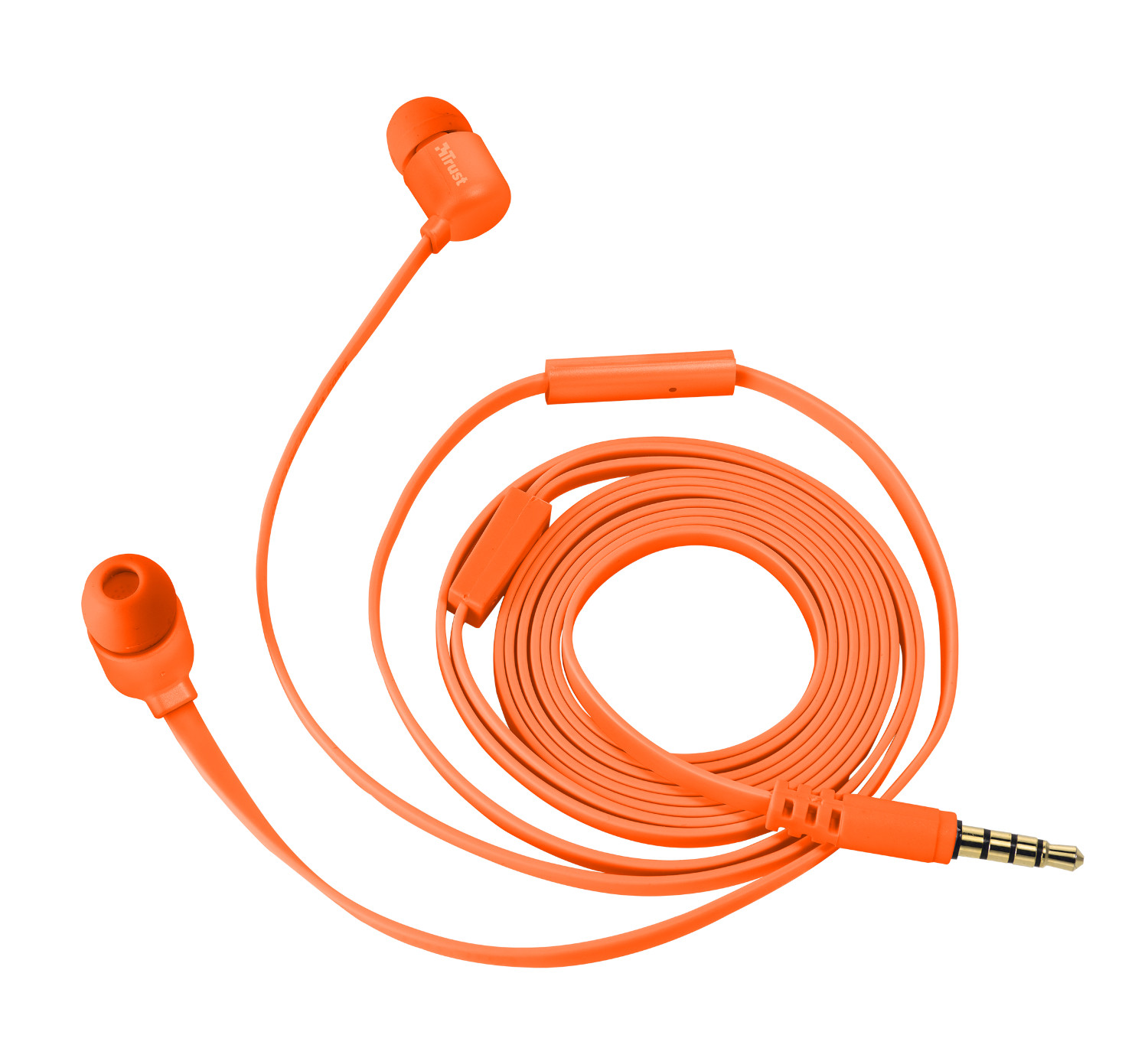 Trust Duga Neon-Arancione Cuffie Auricolare con Microfono - immagine 2