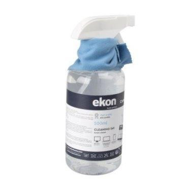 Ekon ECCLEAN500ML Liquido per Schermi con Panno 500ML - immagine 2