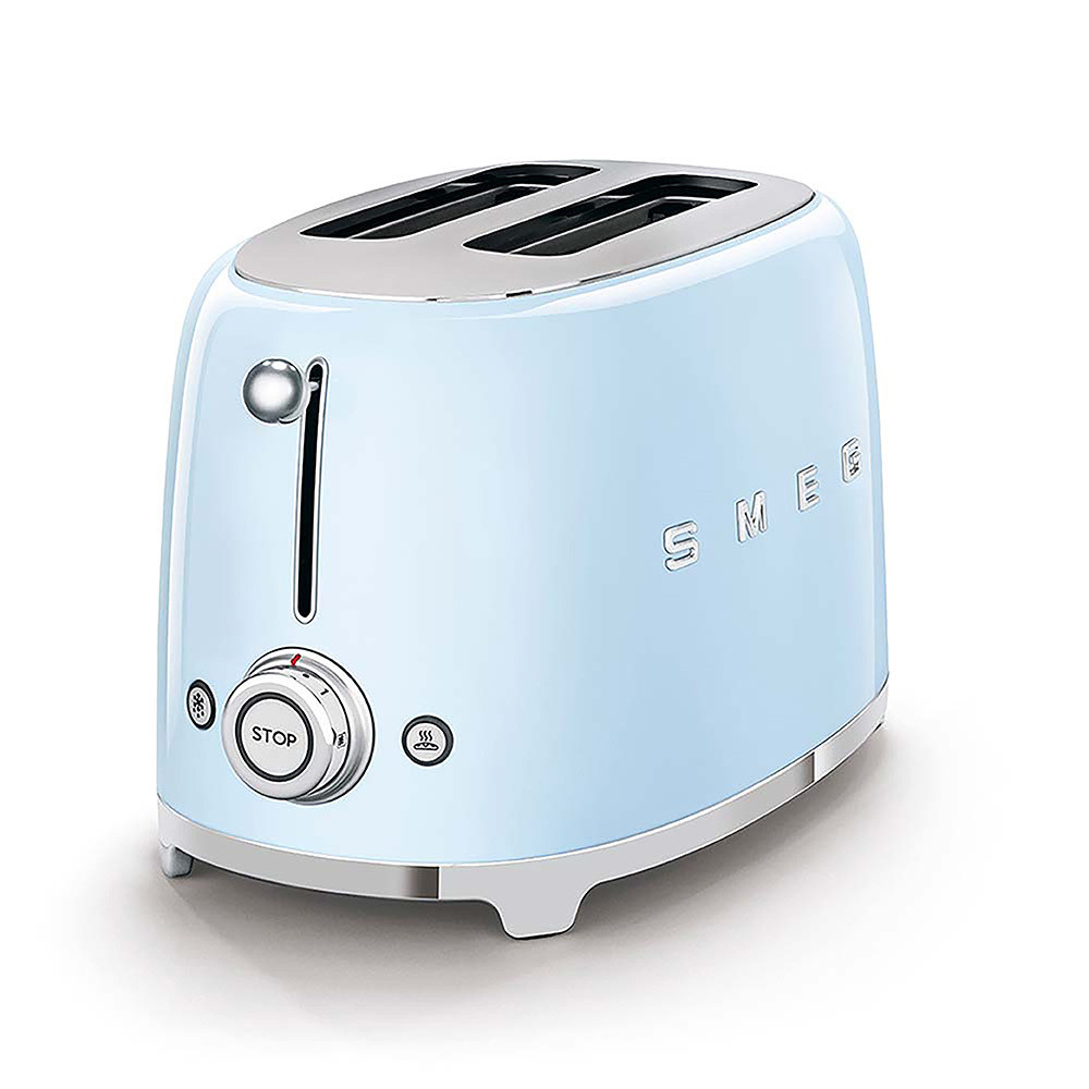 Smeg TSF01PBEU Azzurro Tostapane a 2 Scomparti 2 Fette 950W Stile Retro - immagine 2