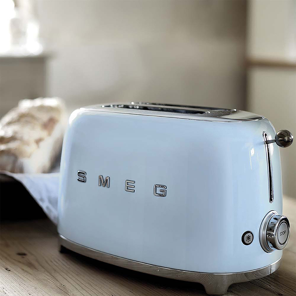 Smeg TSF01PBEU Azzurro Tostapane a 2 Scomparti 2 Fette 950W Stile Retro - immagine 6