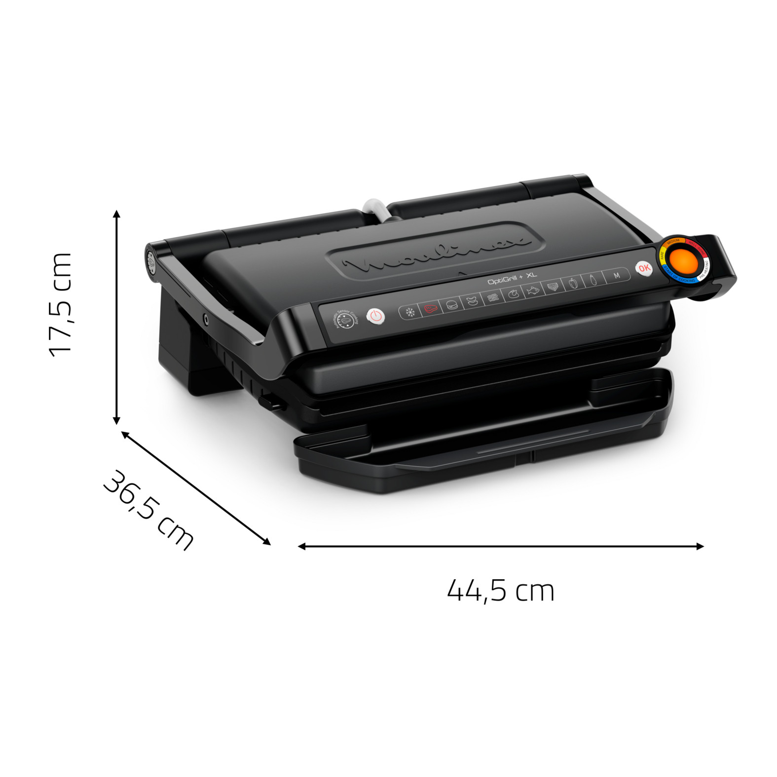 Moulinex GI727810 Optigrill Plus XL Black Bistecchiera 2000W - immagine 2