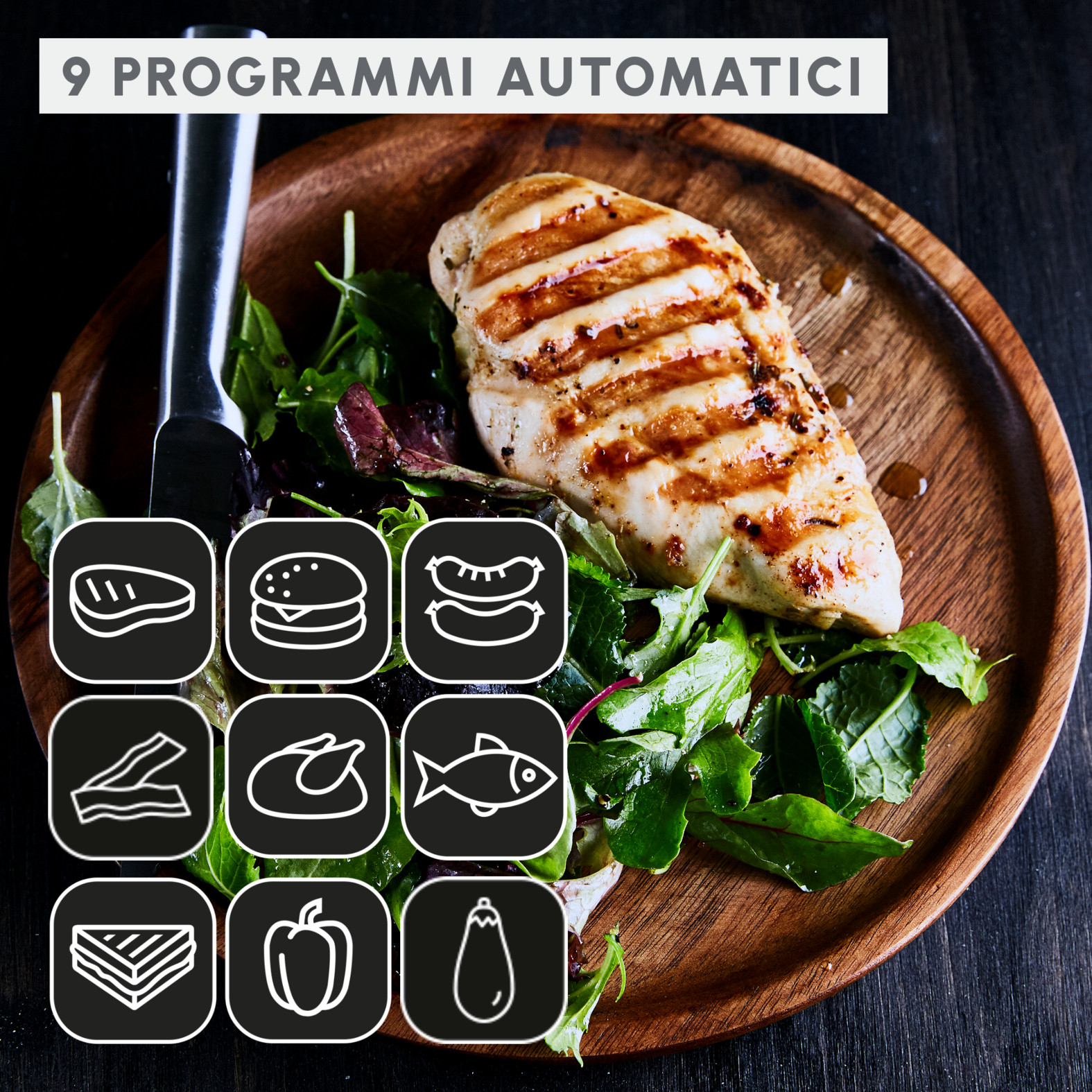 Moulinex GI727810 Optigrill Plus XL Black Bistecchiera 2000W - immagine 5