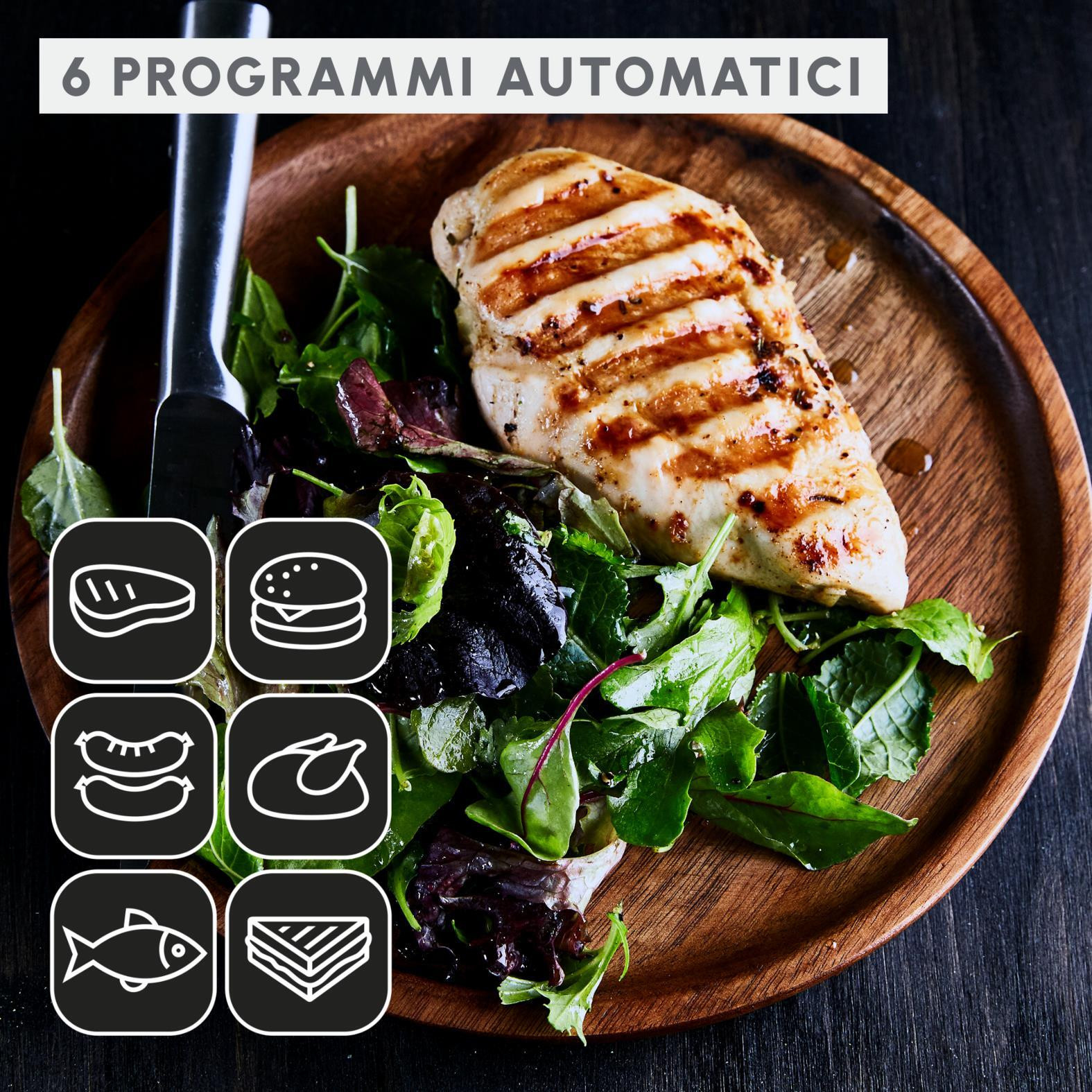Moulinex GI717810 Optigrill Plus XL Black Bistecchiera 2000W - immagine 5