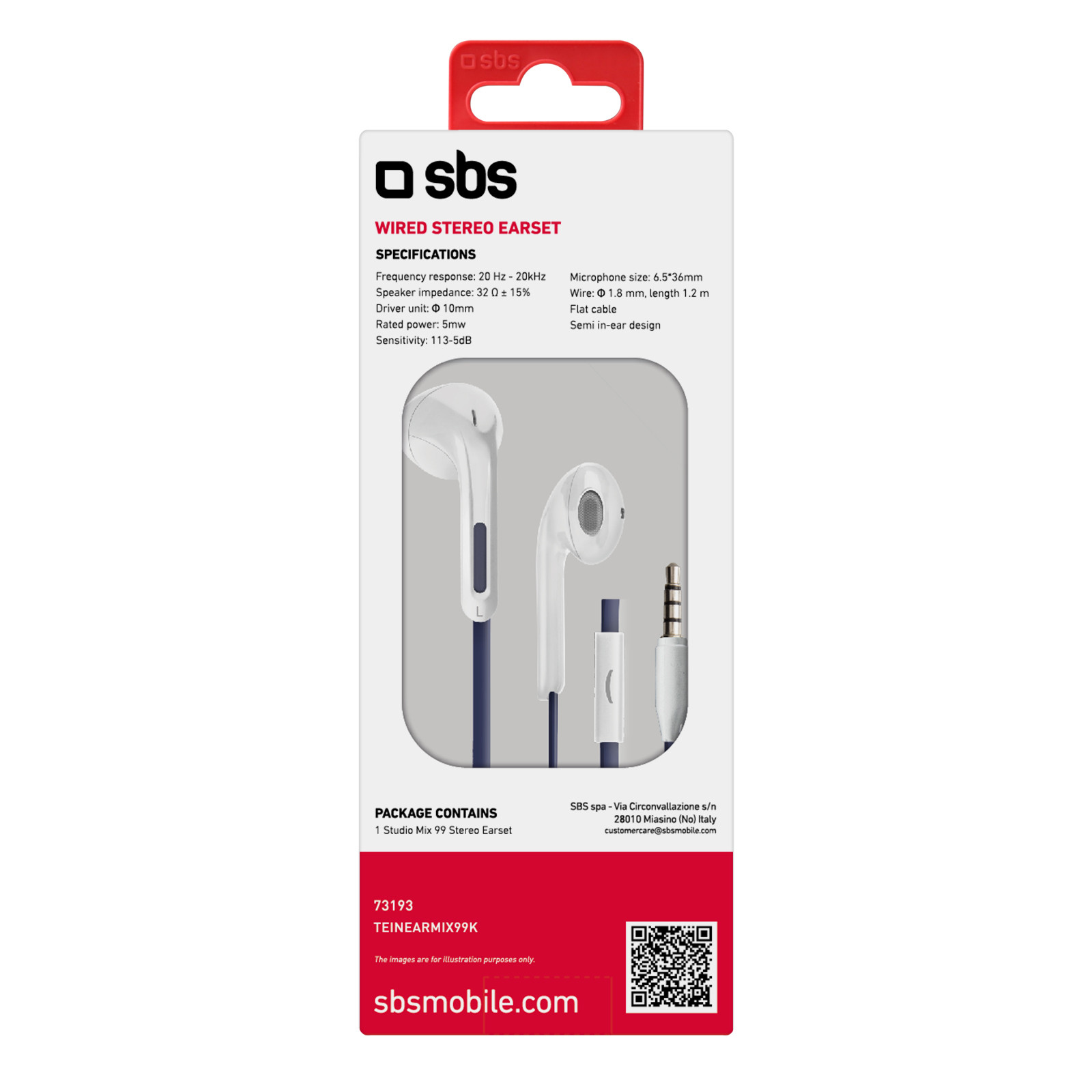 Sbs Studio Mix 99 Cuffie Auricolare Nere con Microfono - immagine 2
