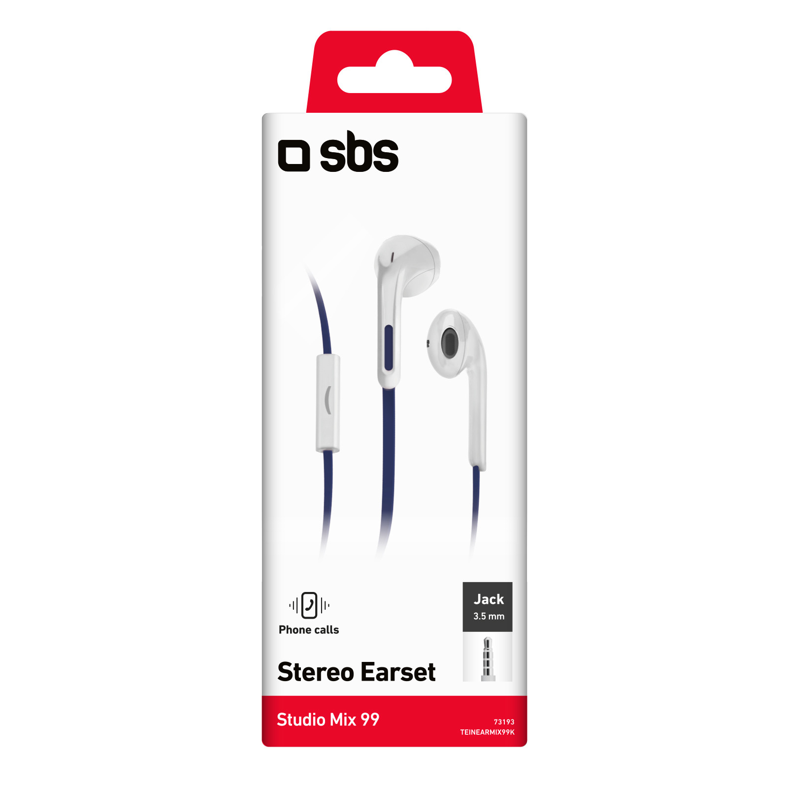 Sbs Studio Mix 99 Cuffie Auricolare Nere con Microfono - immagine 3