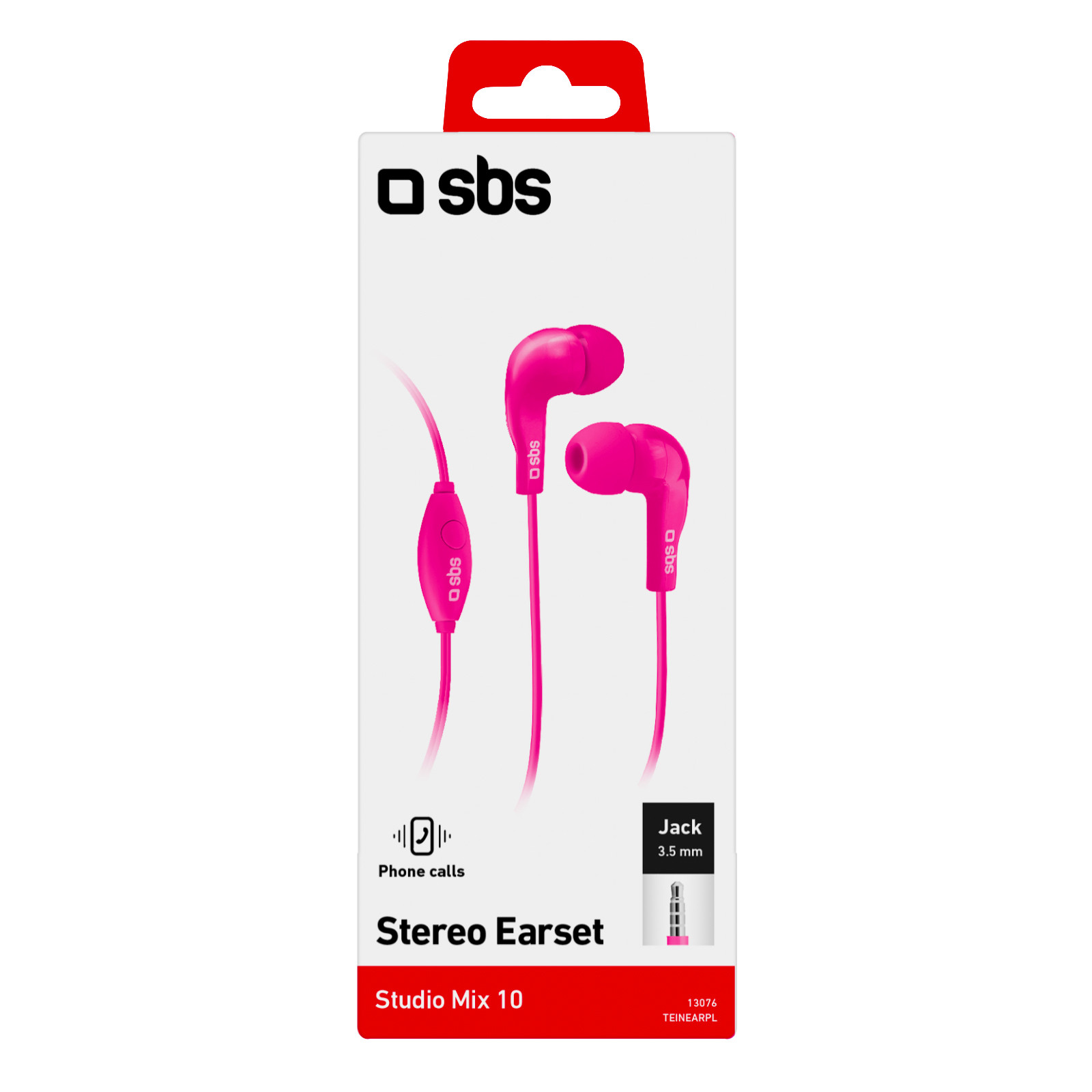 Sbs Blister Auricolare Rosa - immagine 3