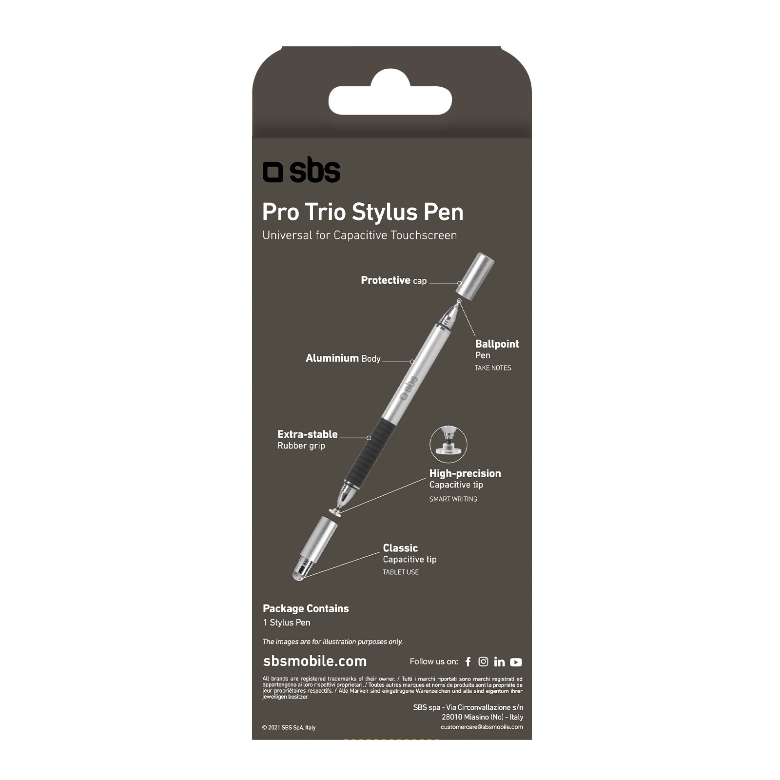 SBS TTTATTOPROTRIO Penna Stylus Pro Trio - immagine 4