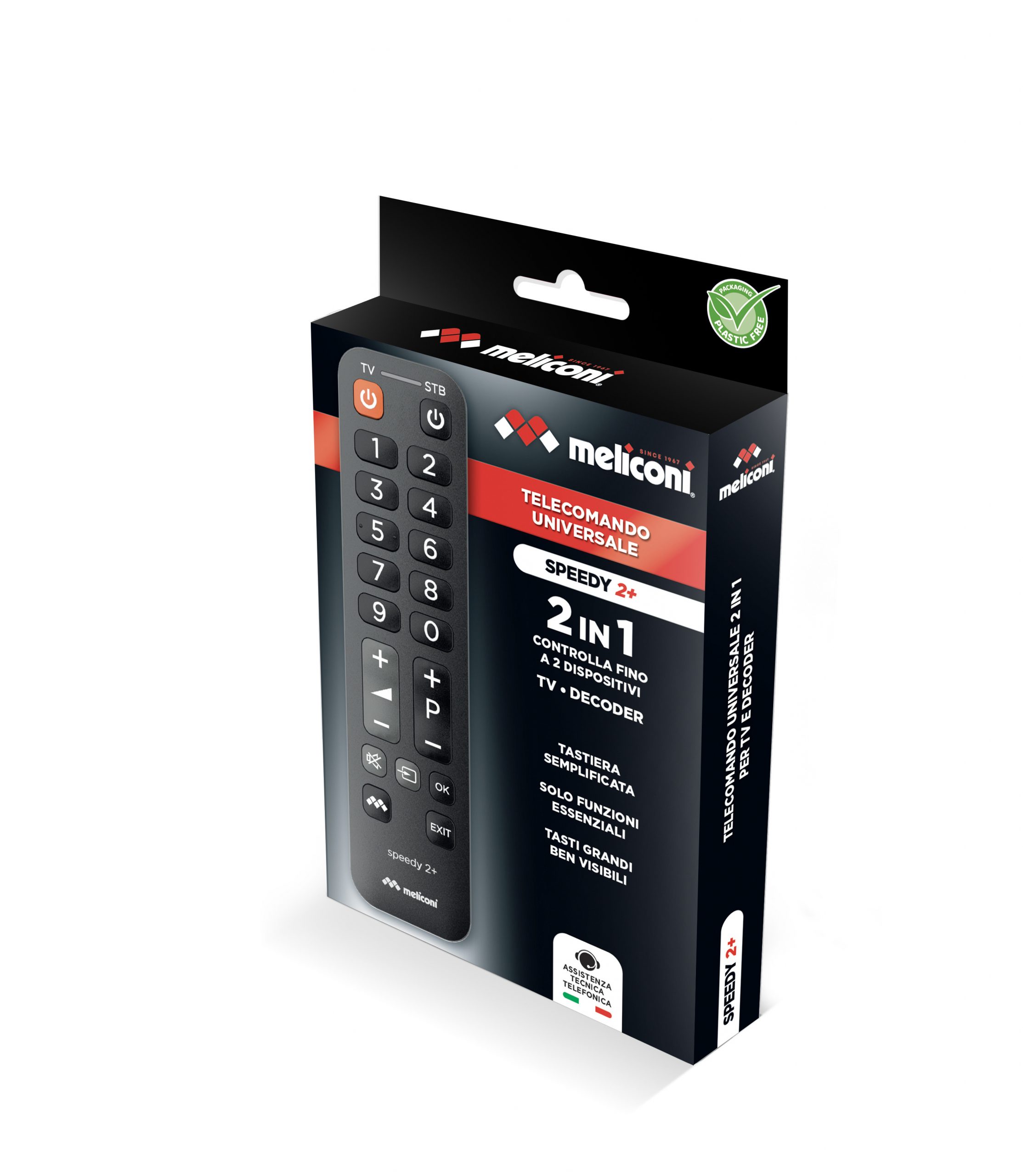 Meliconi Speedy 2 Plus Telecomando Universale 2in1 Per Tv E Decoder - immagine 2