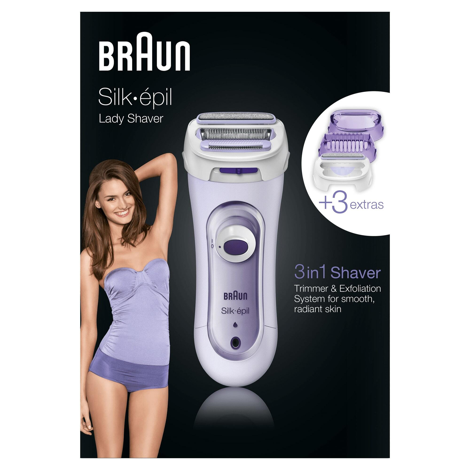 Braun Silk-epil LS5560 Depilatore Ricaricabile Wet Dry con Accessorio Bikini - immagine 4