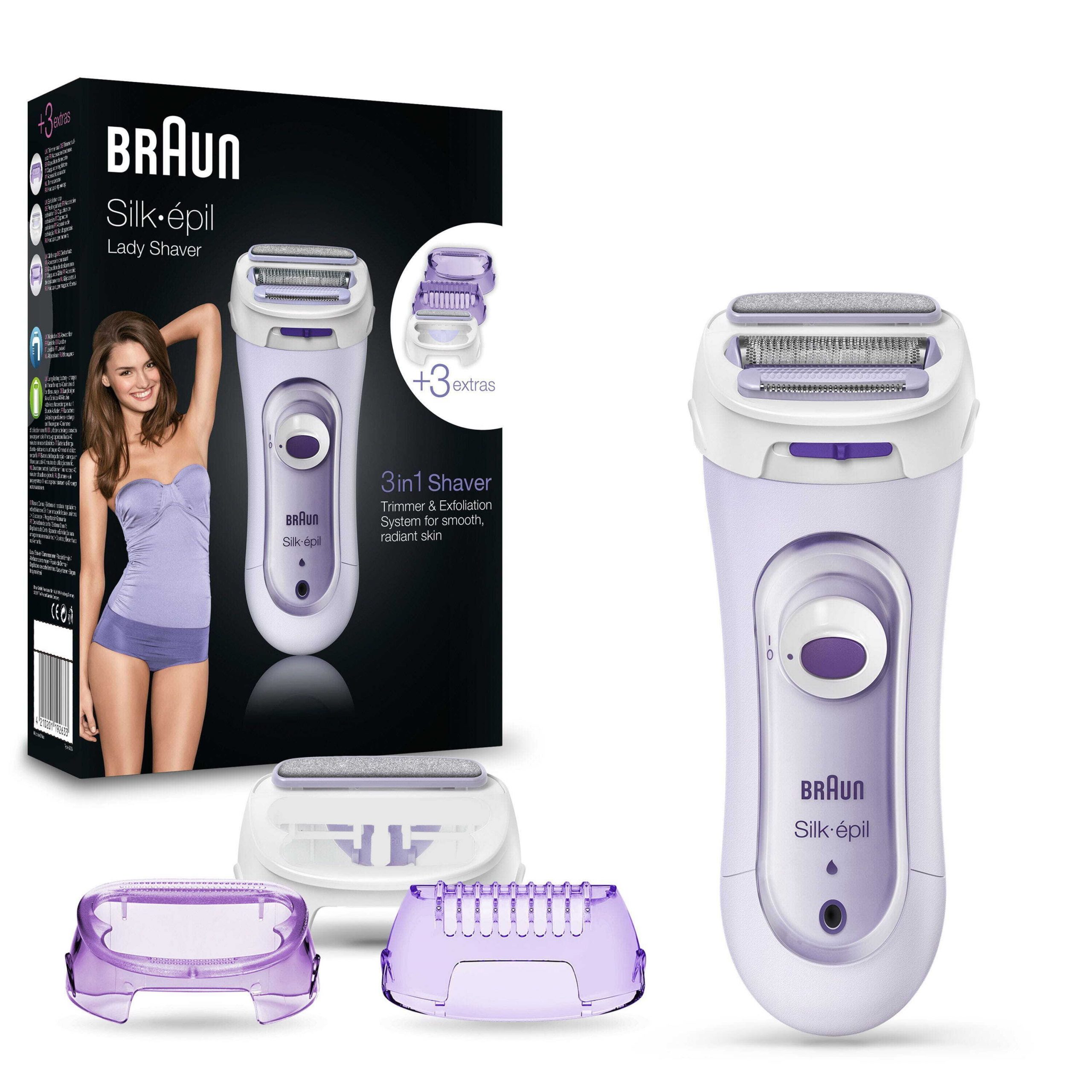 Braun Silk-epil LS5560 Depilatore Ricaricabile Wet Dry con Accessorio Bikini - immagine 5