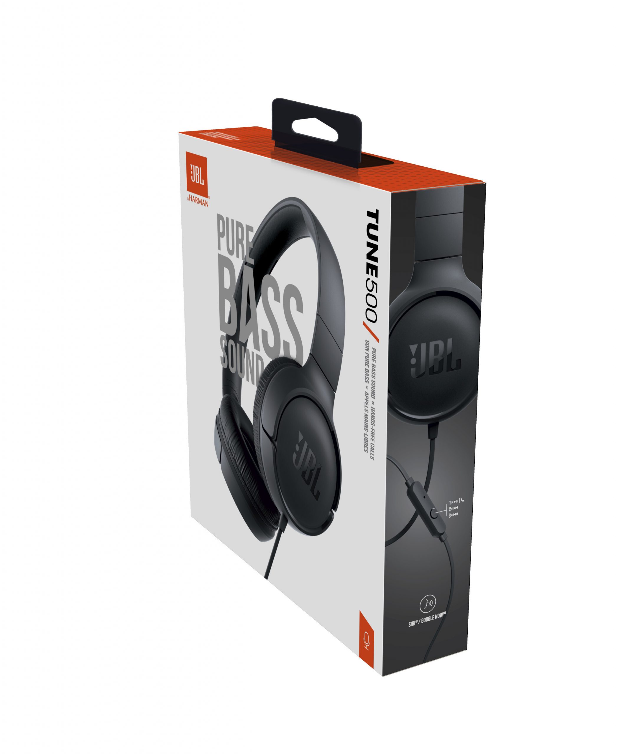 JBL Tune 500 Black Cuffia Archetto con Cavo e Microfono jack da 3.5mm - immagine 2