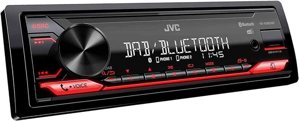 JVC KDX282DBT Ricevitore Multimediale Digitale 1DIN Con Bluetooth e Radio Dab - immagine 2