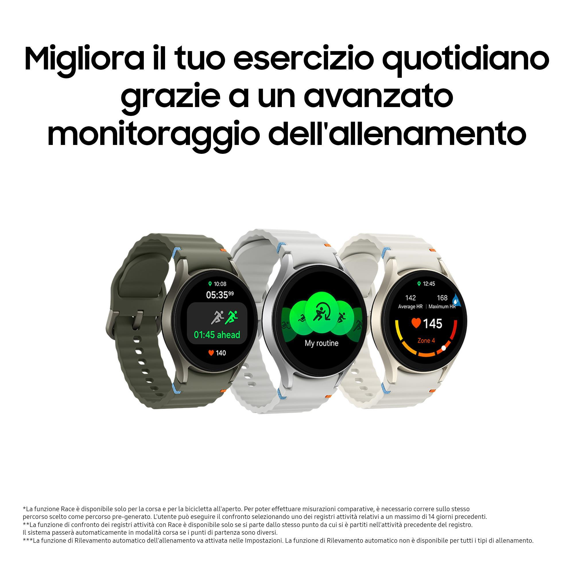 Samsung Galaxy Watch7 SML300NZEAITV 40mm Cream Smartwatch Bluetooth - immagine 5
