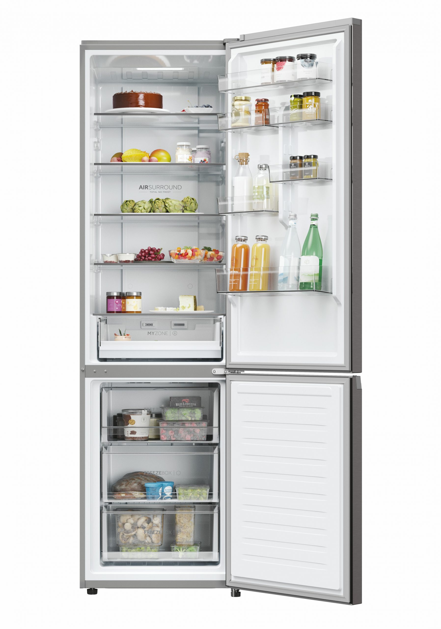 Haier HDPW3620DNPD Dark Inox Frigorifero Combinato 406 Litri Nofrost Inverter Wi-Fi - immagine 2