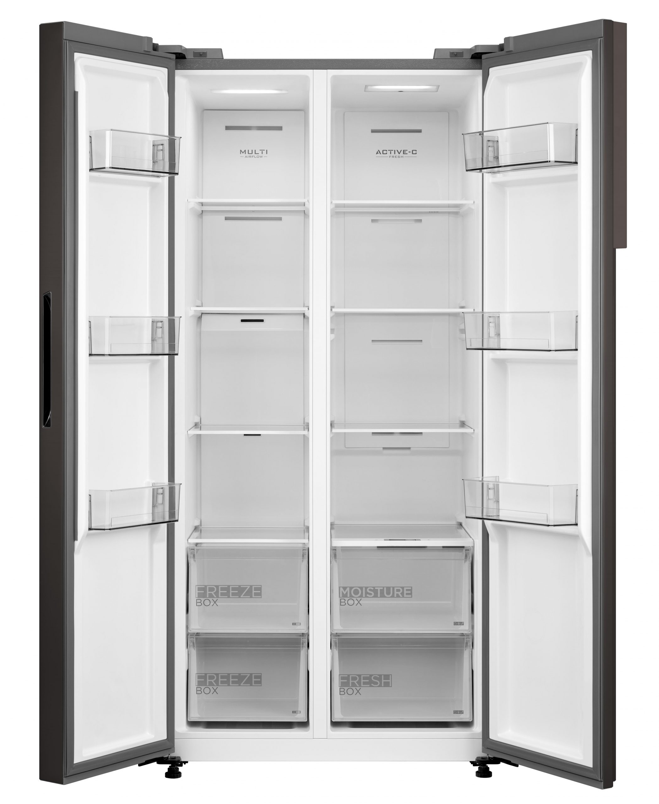 Midea MDRS619FIE28 Nero Frigorifero Side By Side 460 Litri Nofrost Inverter Wi-Fi - immagine 2