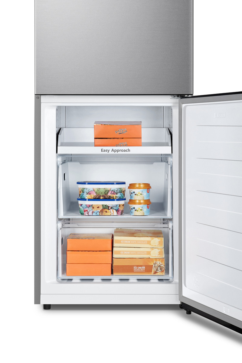 Hisense FCN300ACE Inox Frigorifero Combinato Libera Installazione 304 LT Nofrost - immagine 4