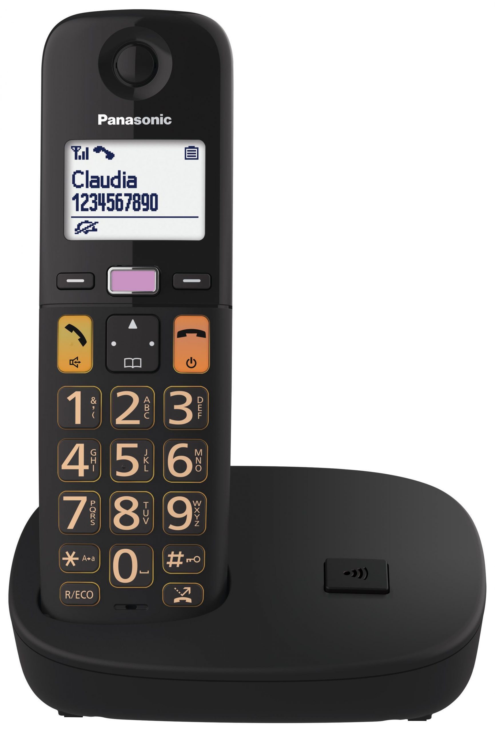 Panasonic KXTGU110EXB Nero Telefono Cordless Senza Segreteria - immagine 2
