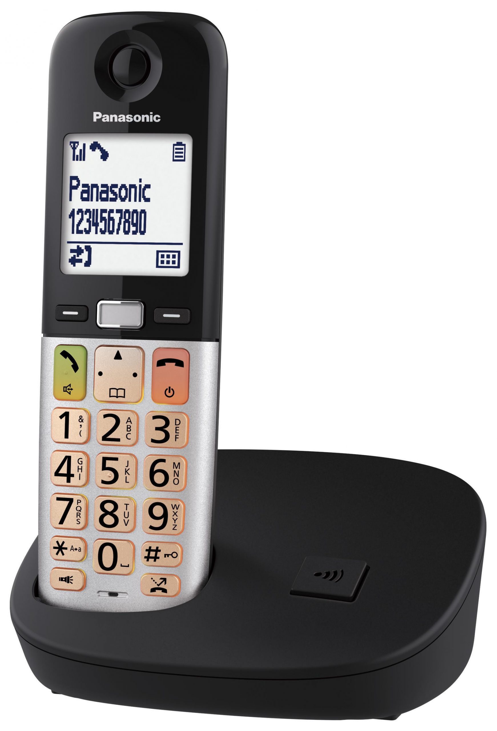 Panasonic KXTGU410EXB Nero Telefono Cordless Senza Segreteria - immagine 2
